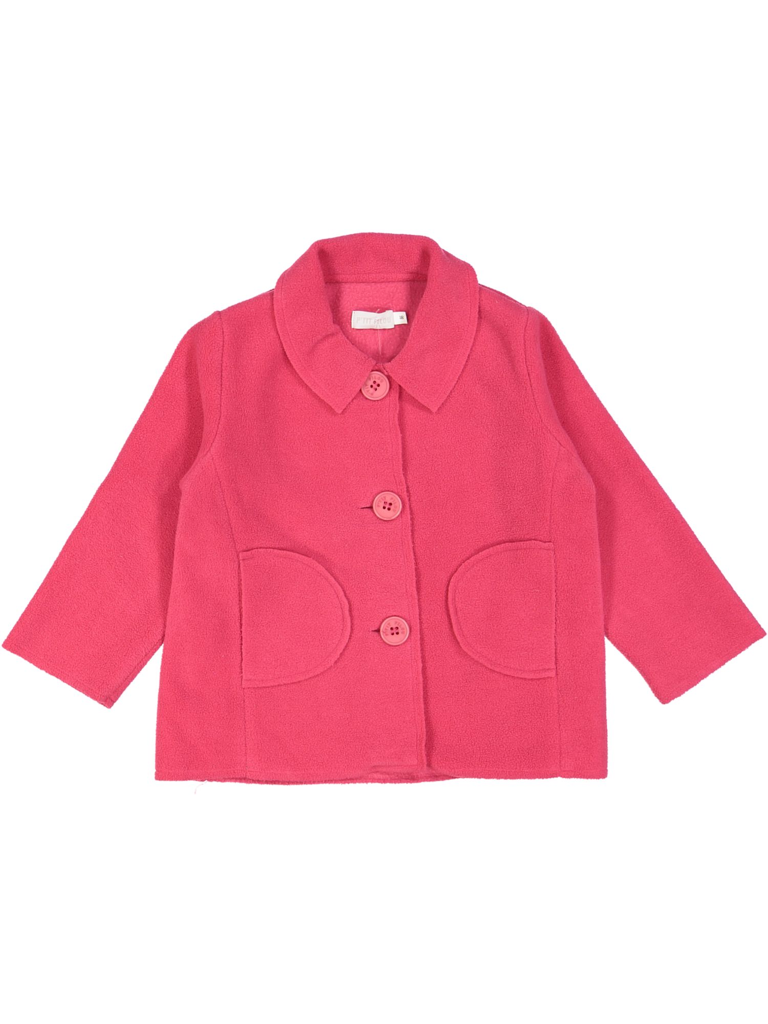 mantel roze fleece 18m