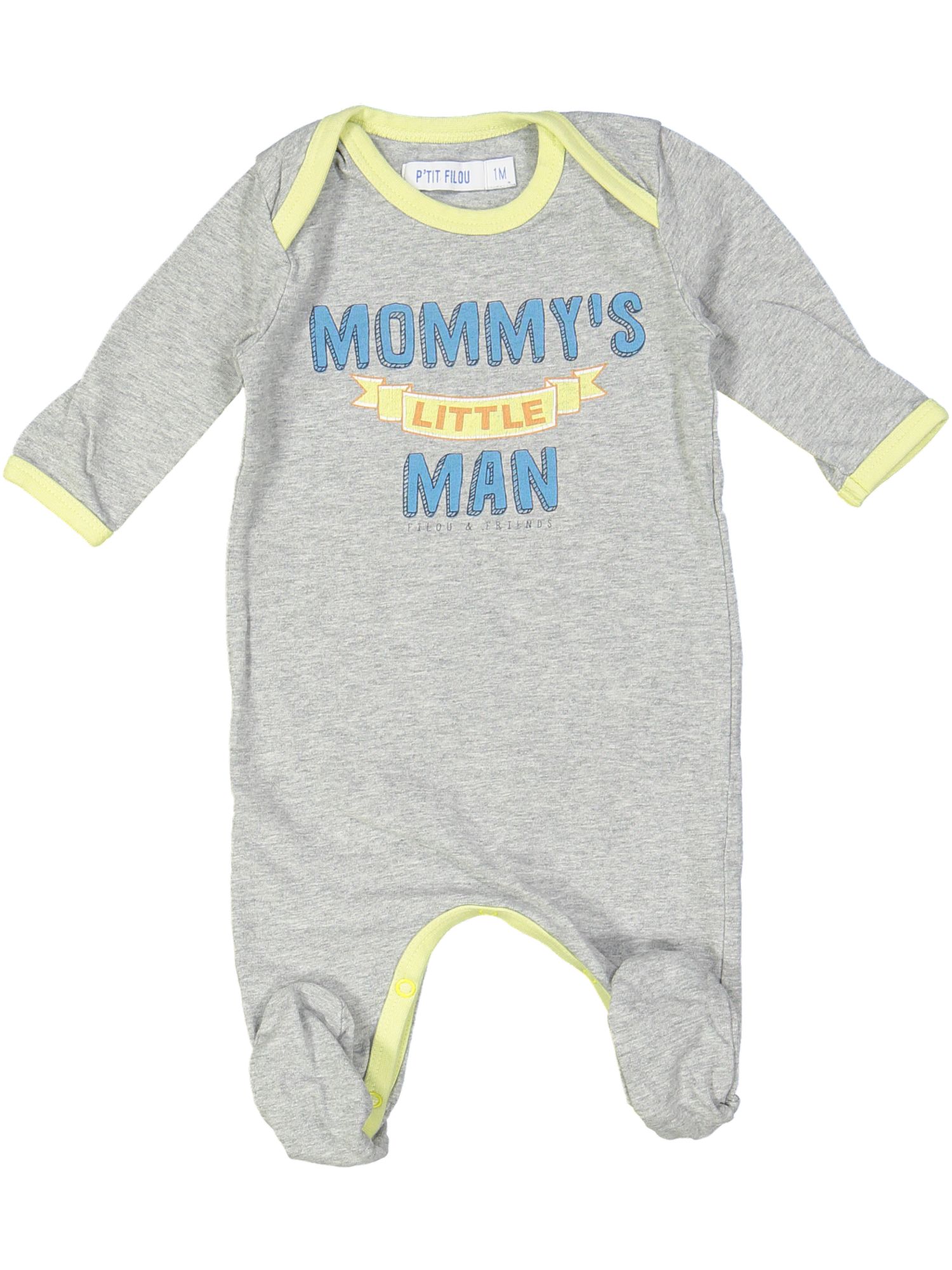 pyjama grijs mommy's man 01m .