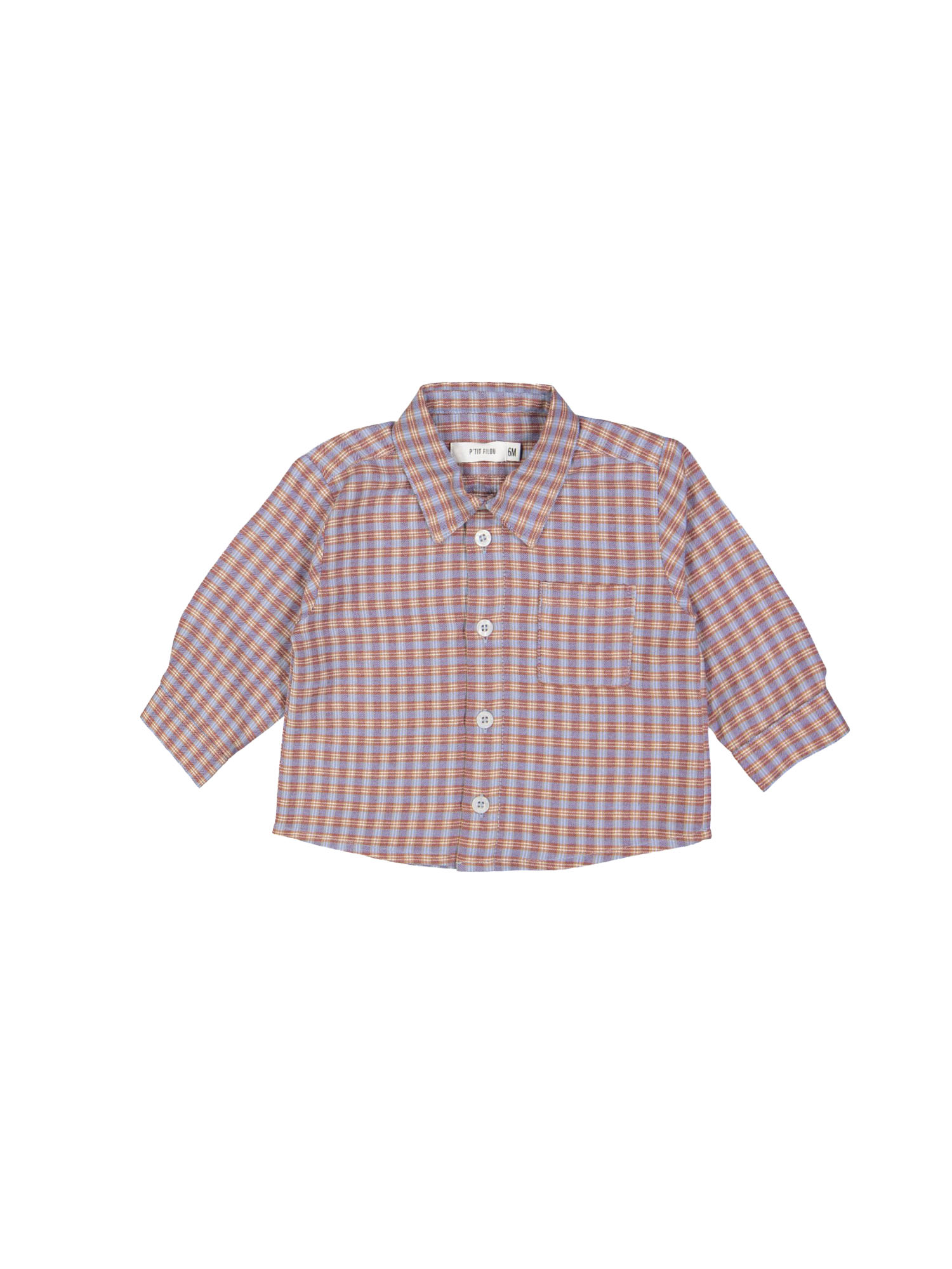 Shirt mini check bordeaux