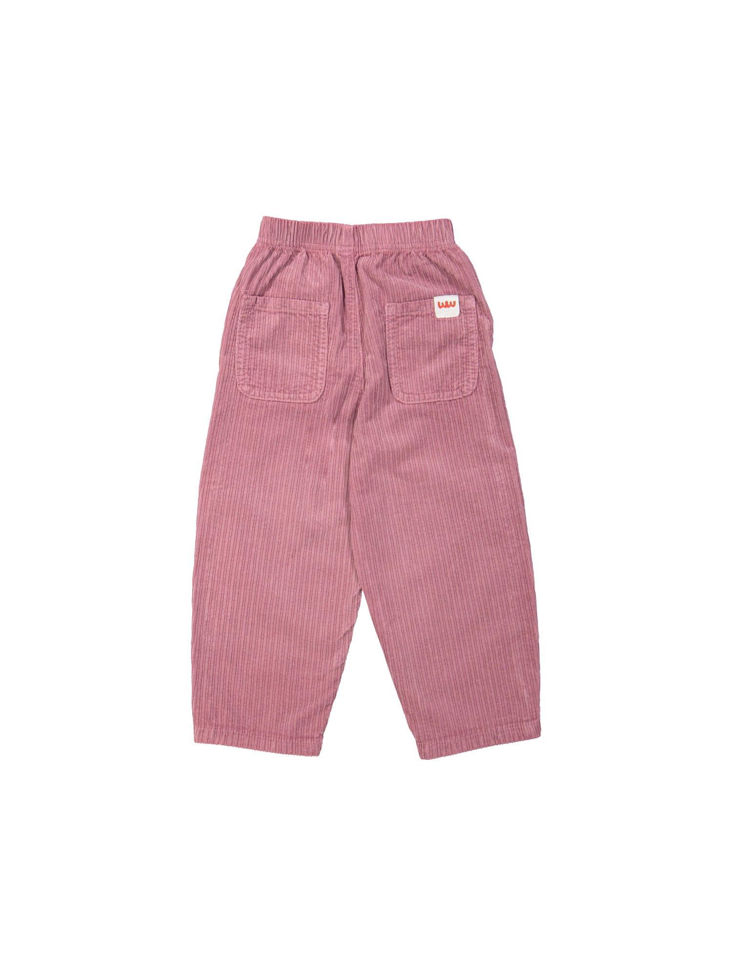 Broek brede rib mauve 12m-18m