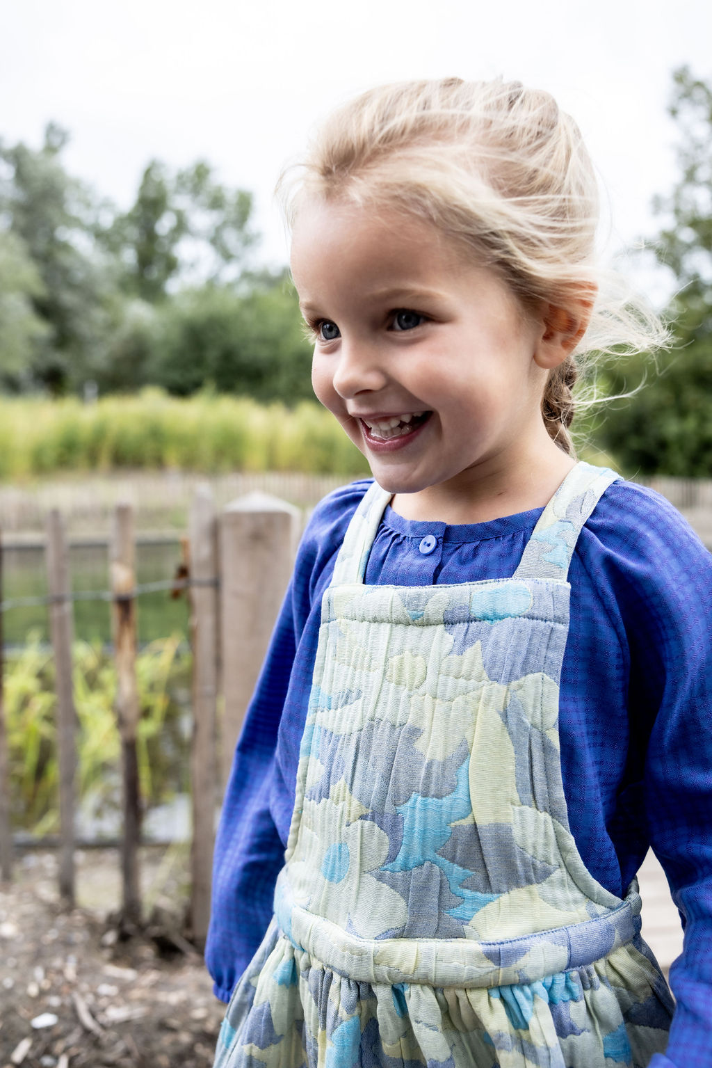 Blouse check lavender