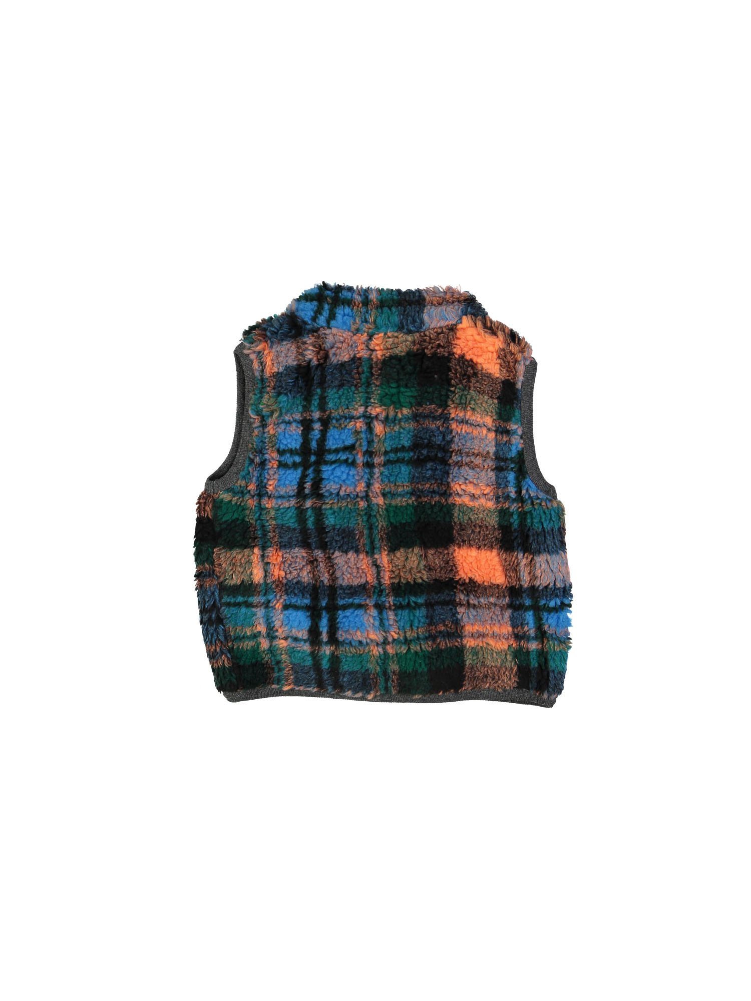 Bodywarmer teddy check green