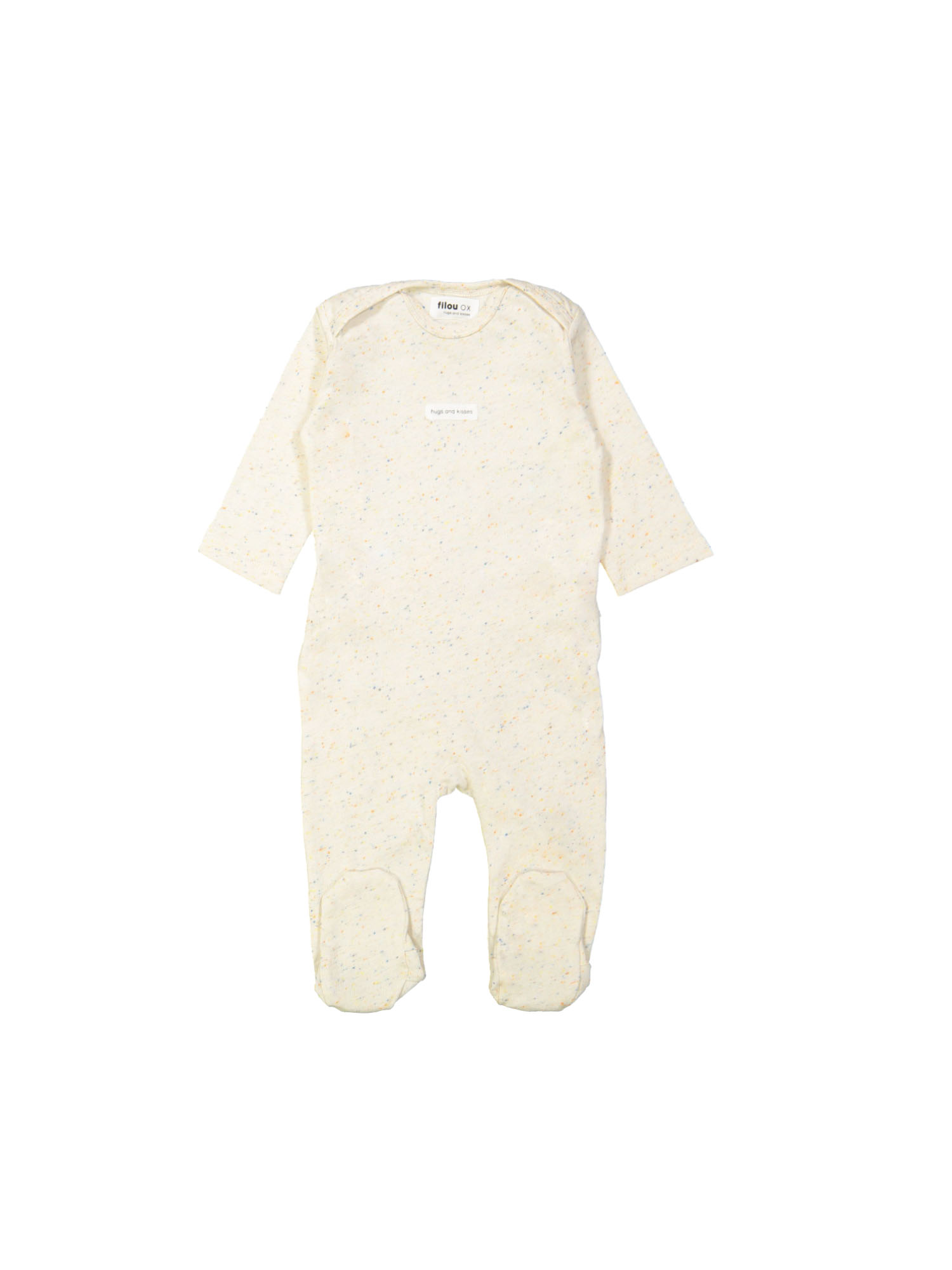 Pyjama spikkel hugs and kisses ecru 09m-12m