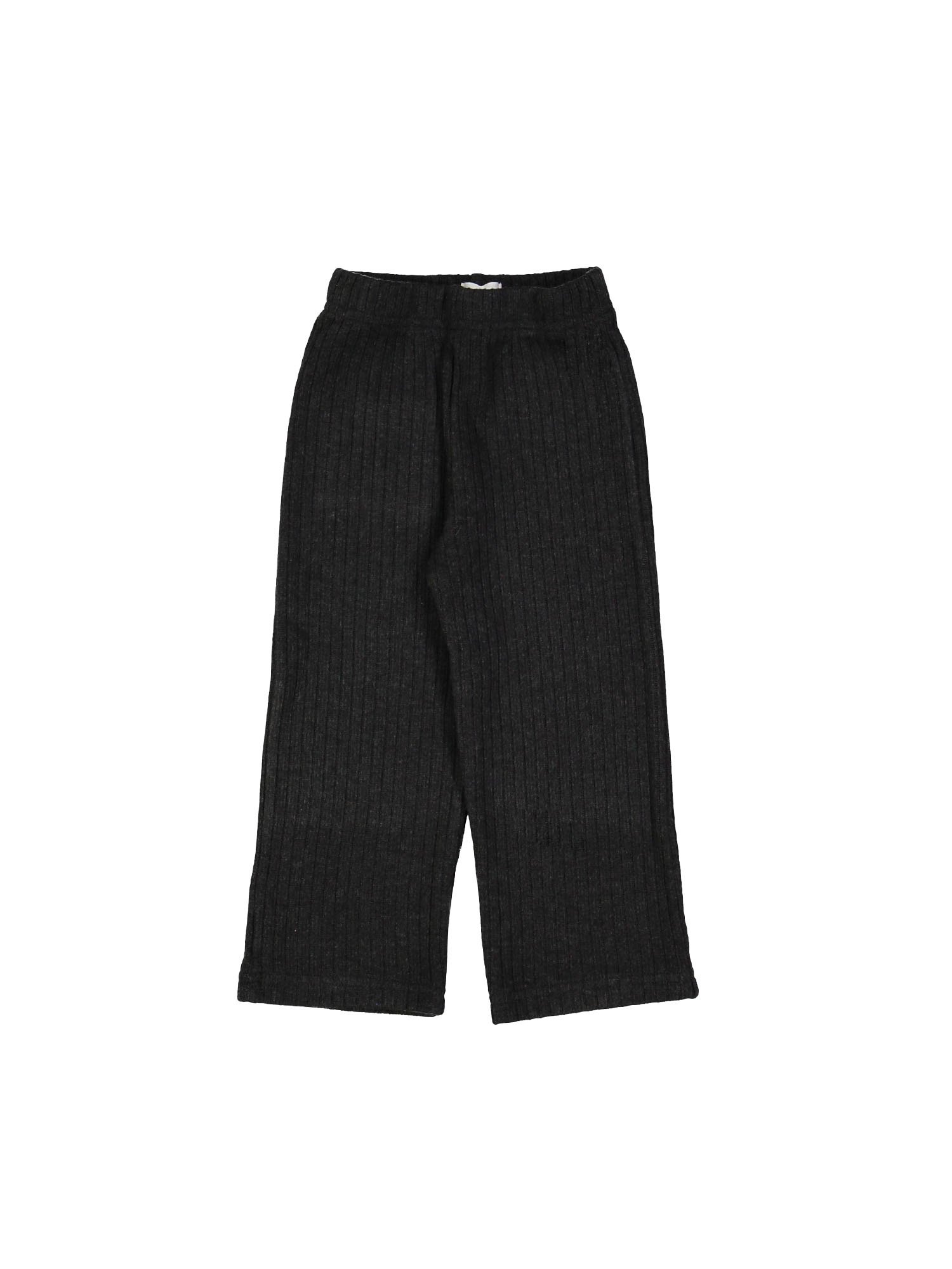 Comfy trousers ribbed knitted dark grey