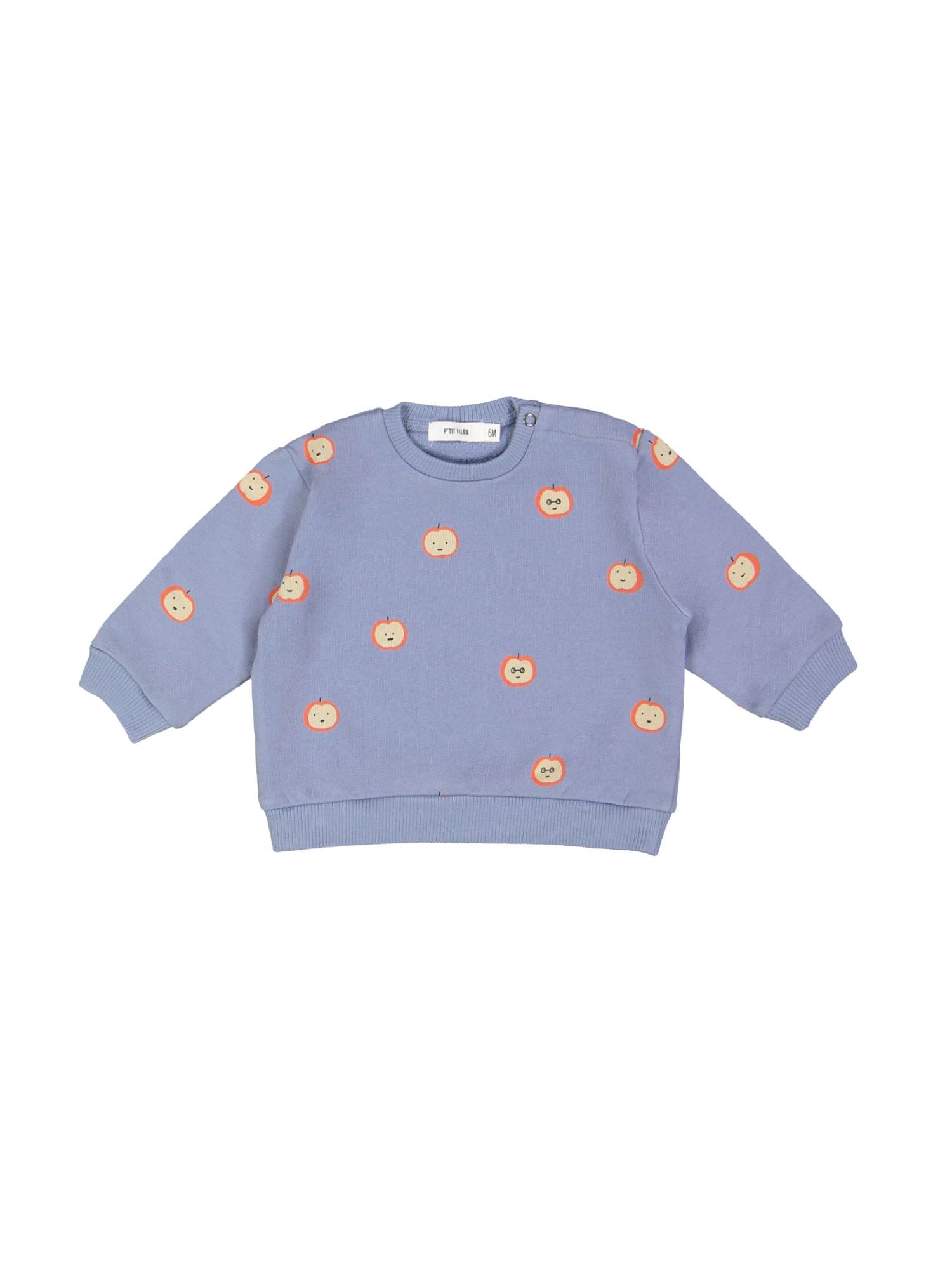 Sweater mini apple jeansblauw 03m