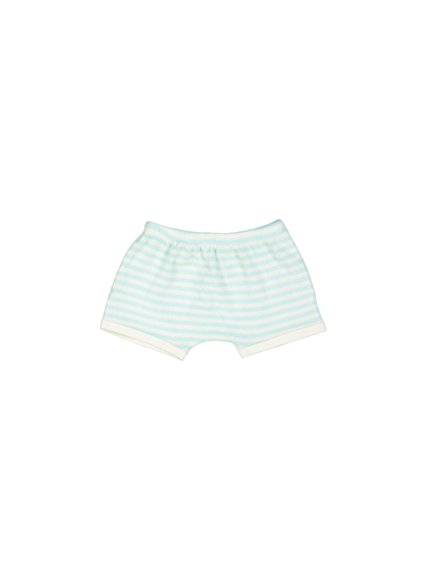 short mini stripe aqua