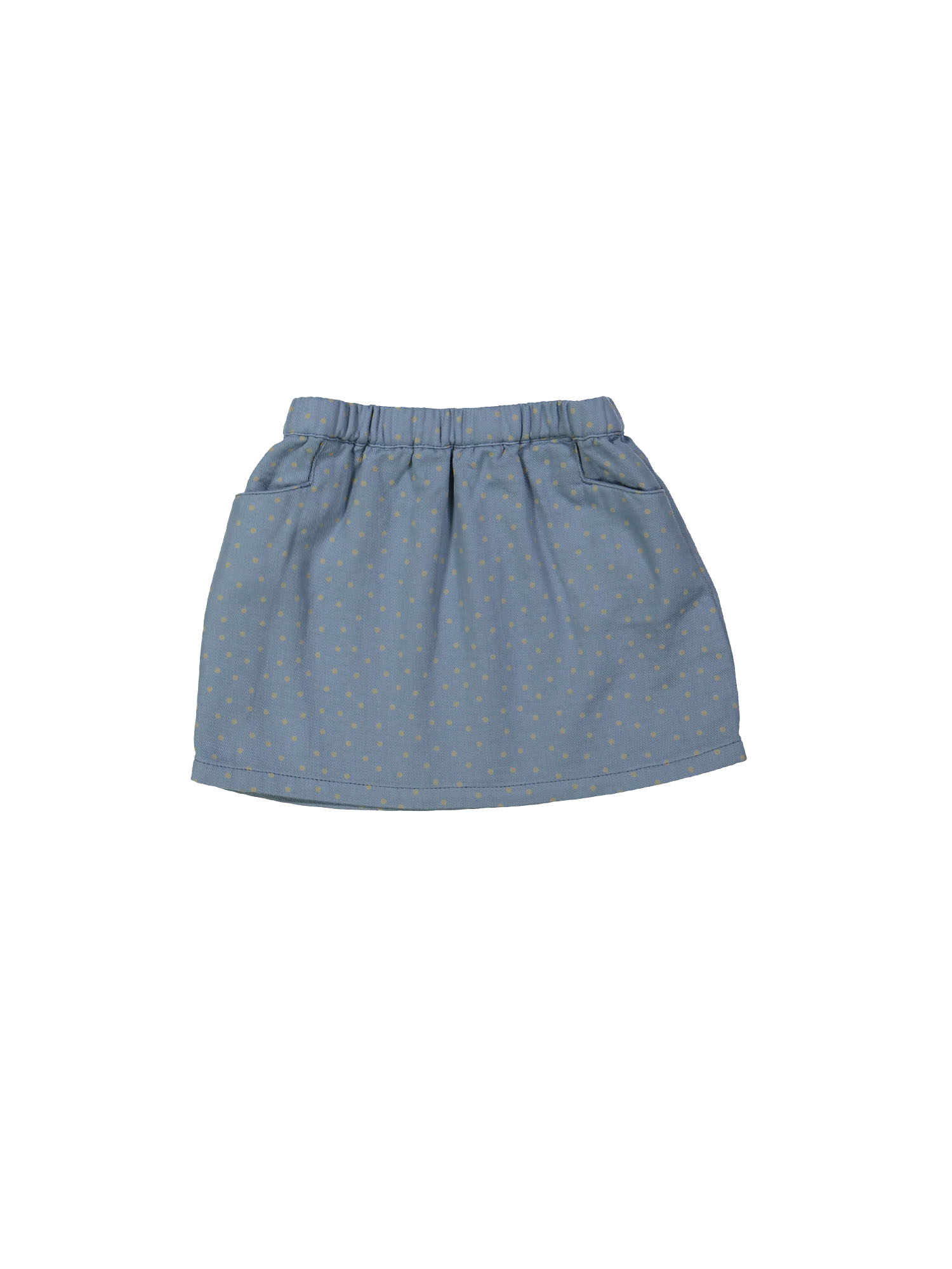 Jupe points gris-bleu