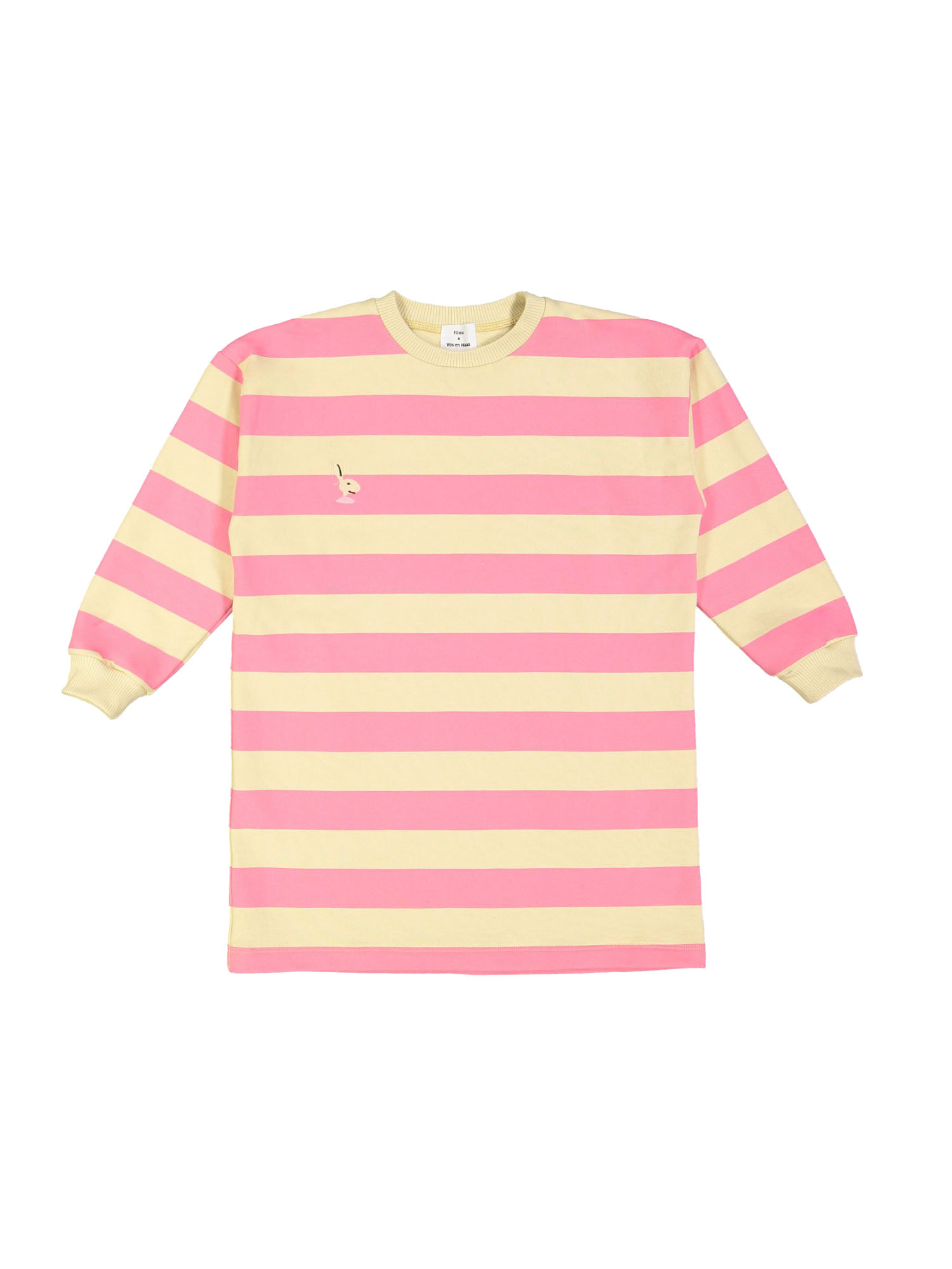 Dress stripe hare bright pink 10j