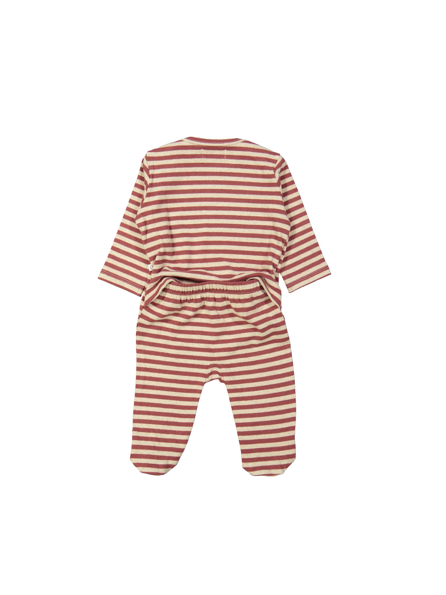 Pyjama streep bordeaux 00m