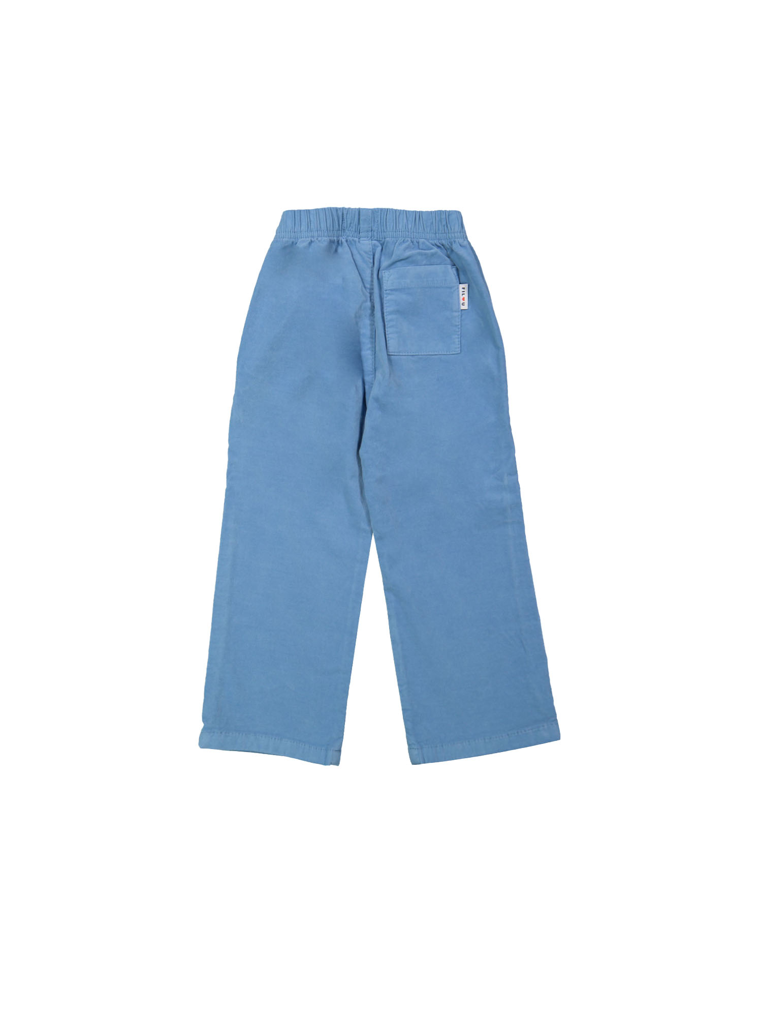 Broek velours blauw 12m