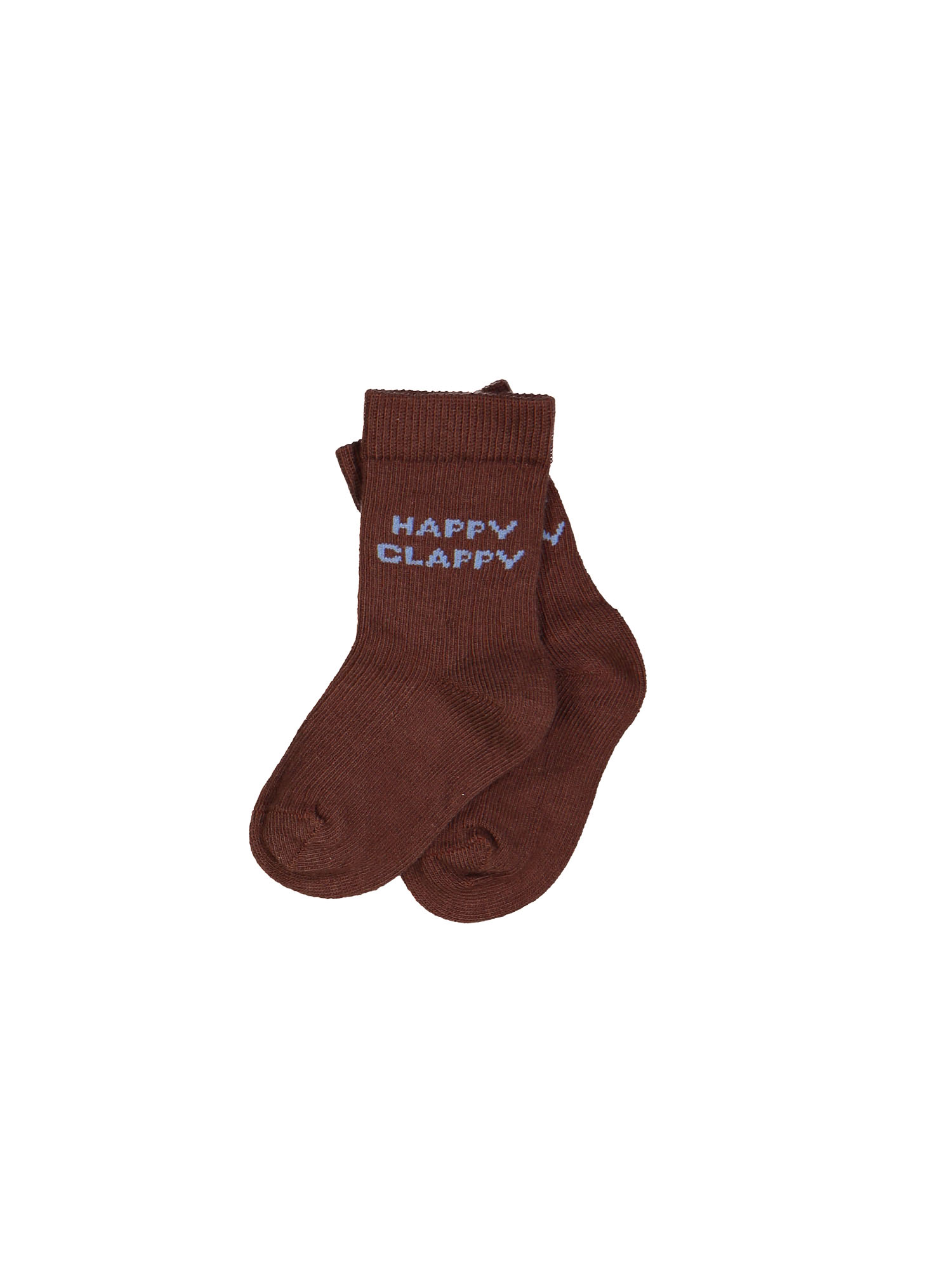 chaussettes happy clappy brun