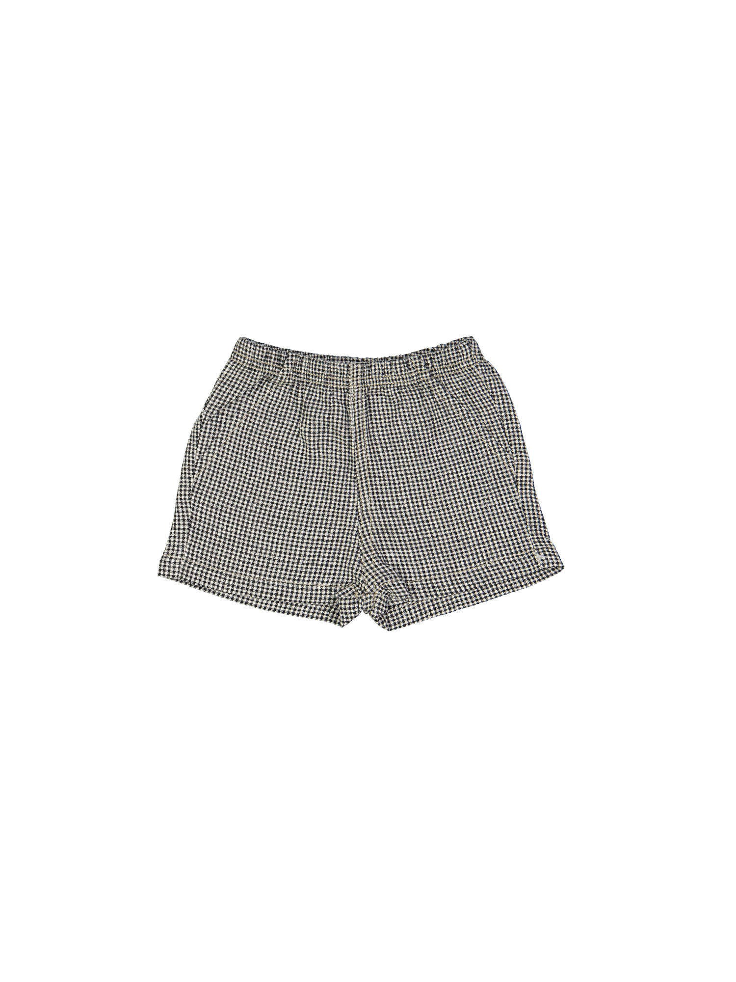 short mini vichy black