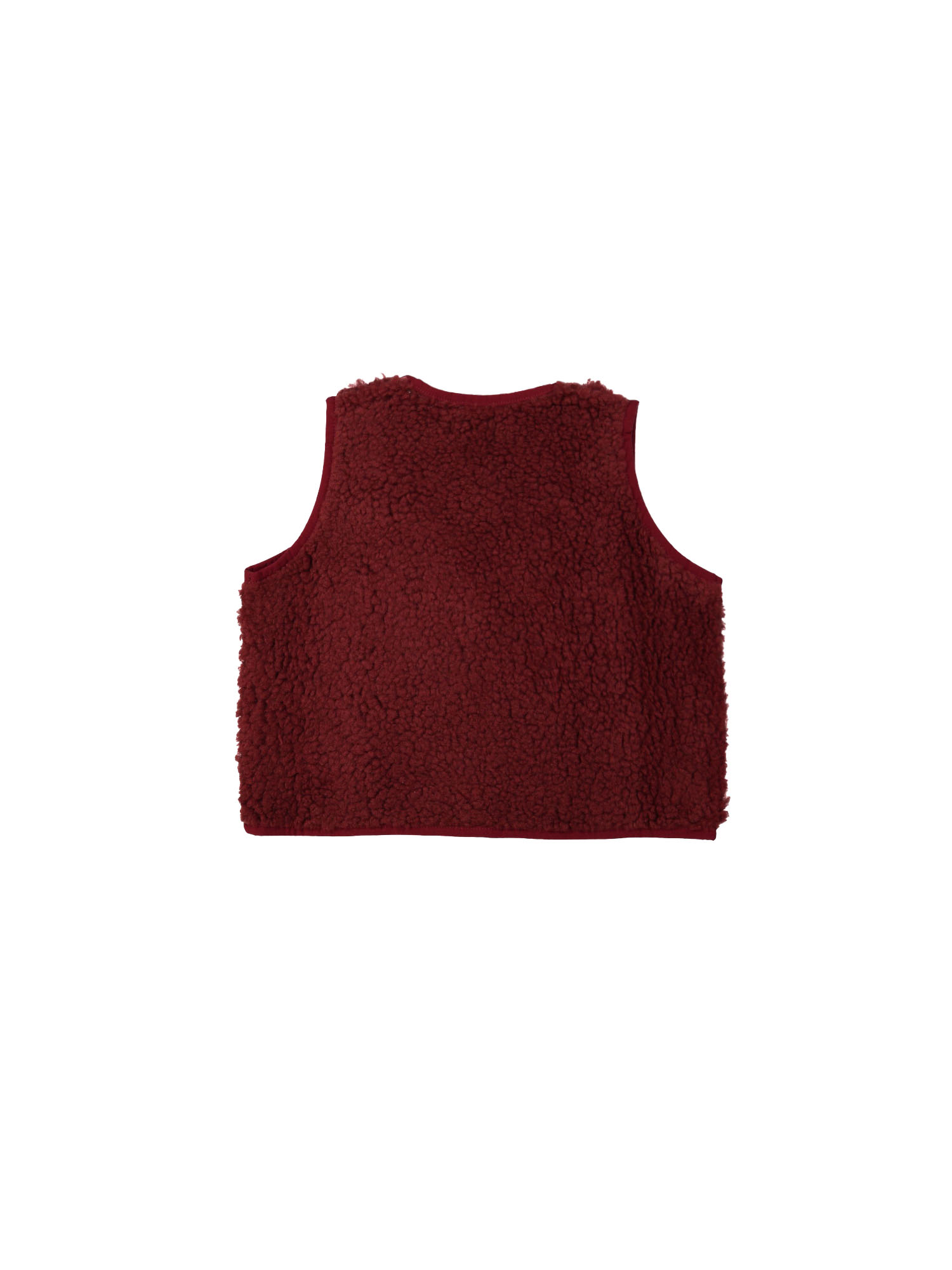 Bodywarmer teddy burgundy