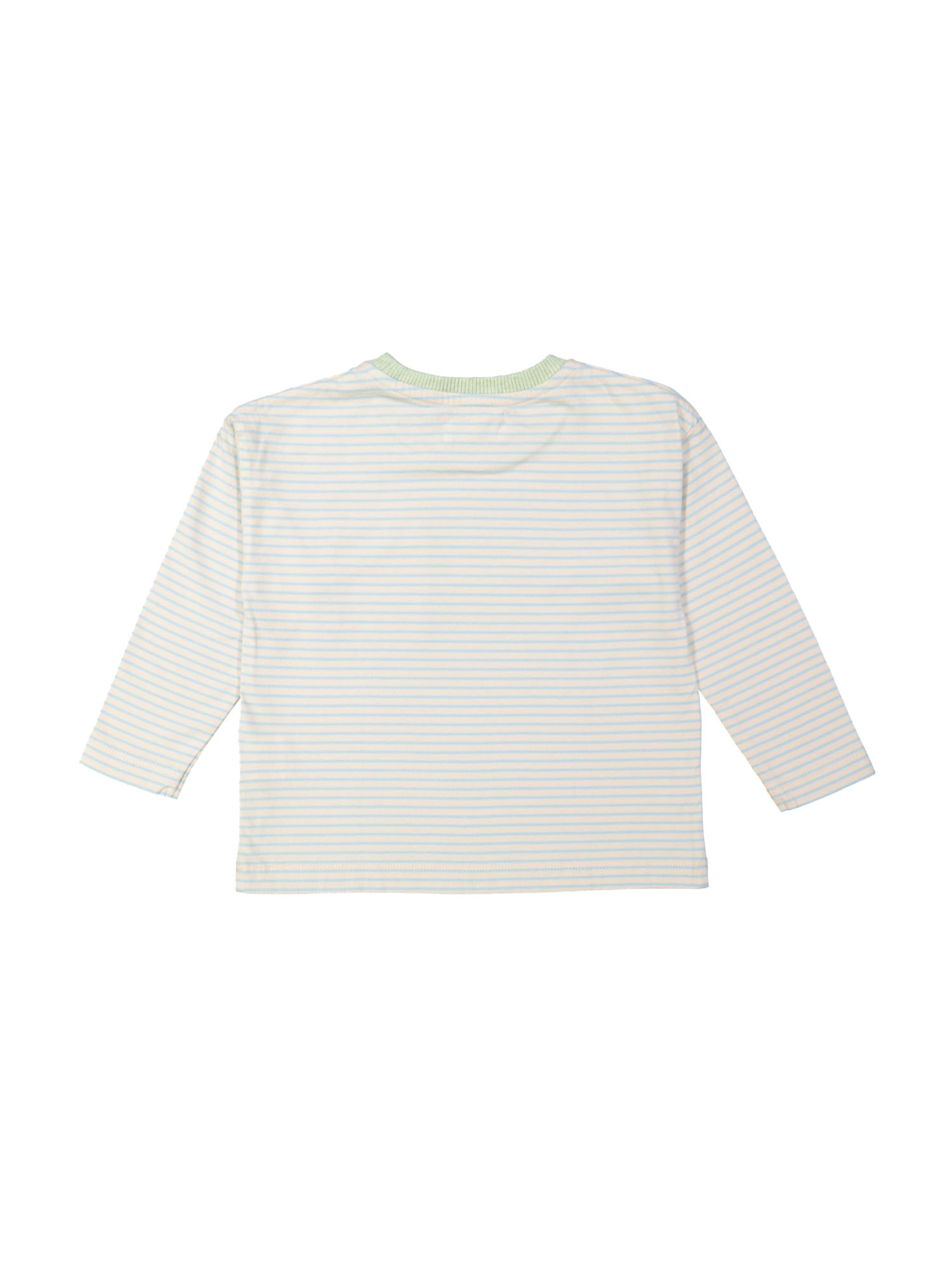 T-shirt monkey lichtblauw 12m-18m