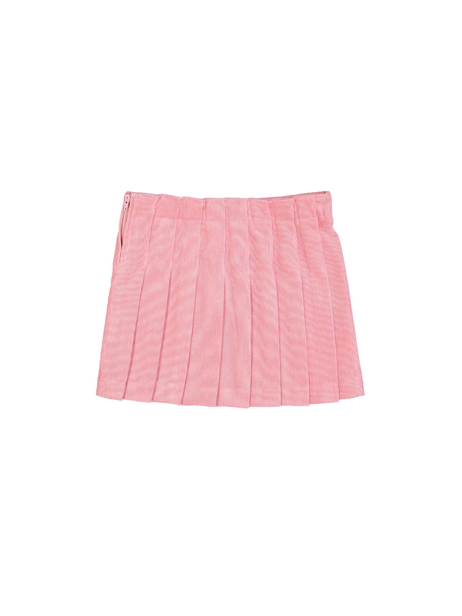 Pleated skirt ribbed pink