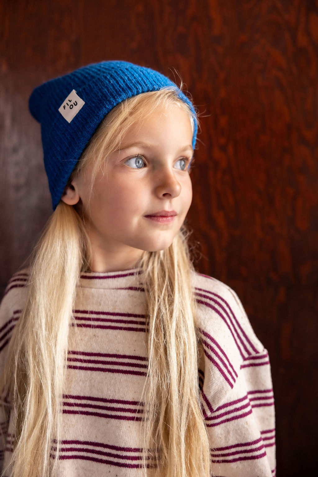 Sweater streep felroze 12m