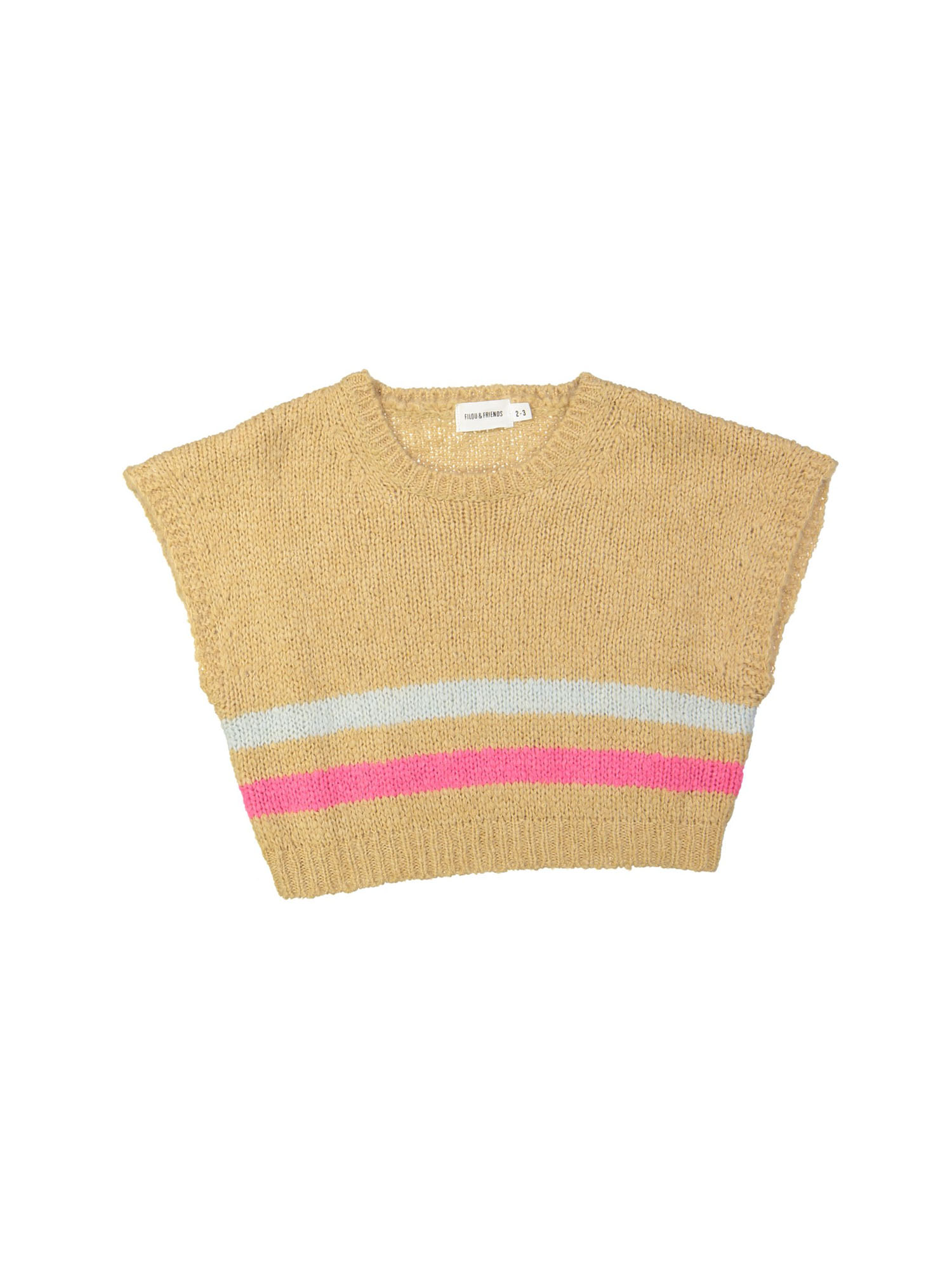 Debardeur rayé beige