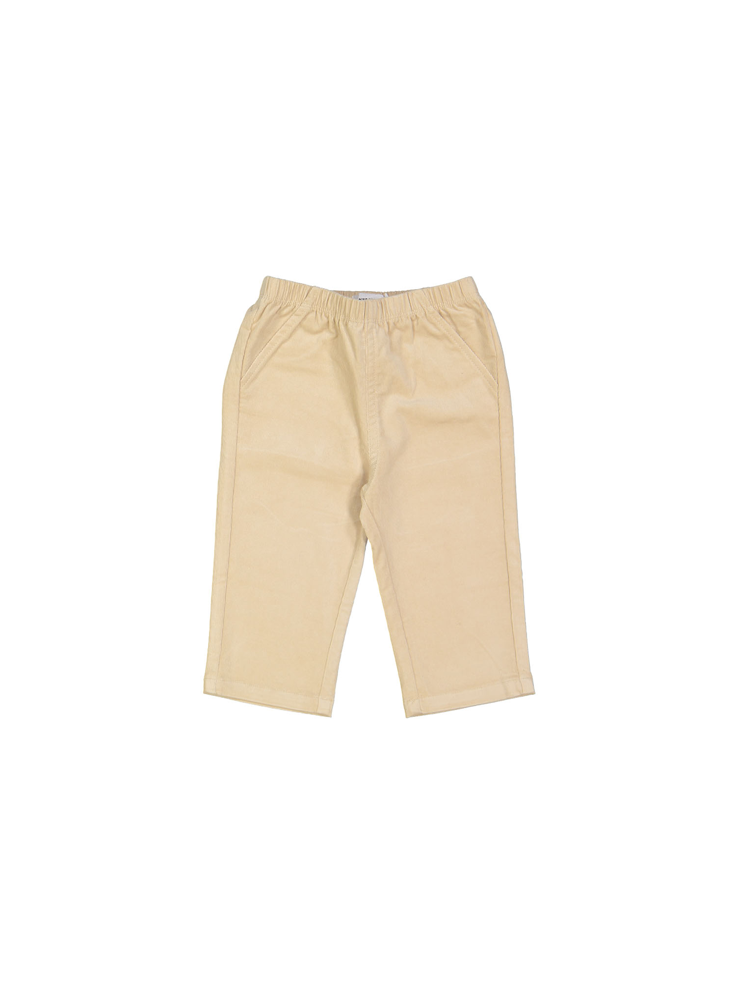 pantalon comfort stretch velours beige