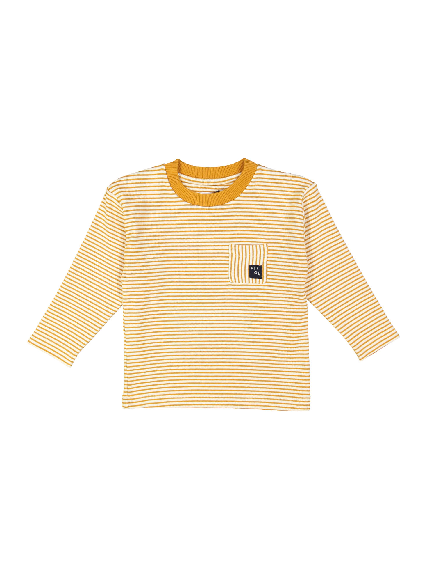sweater stripe goudgeel 10j