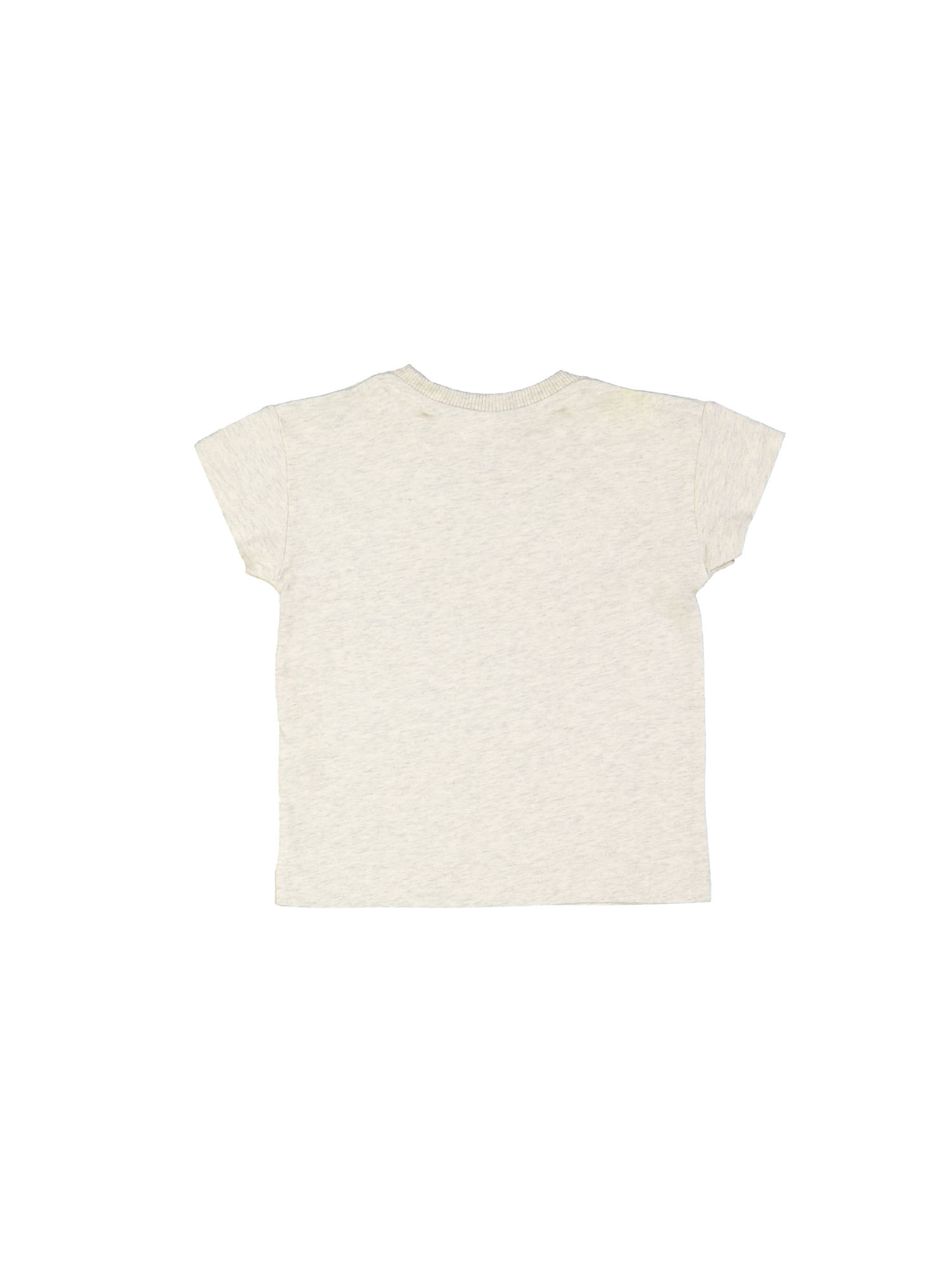 T-shirt happy chiné light gray