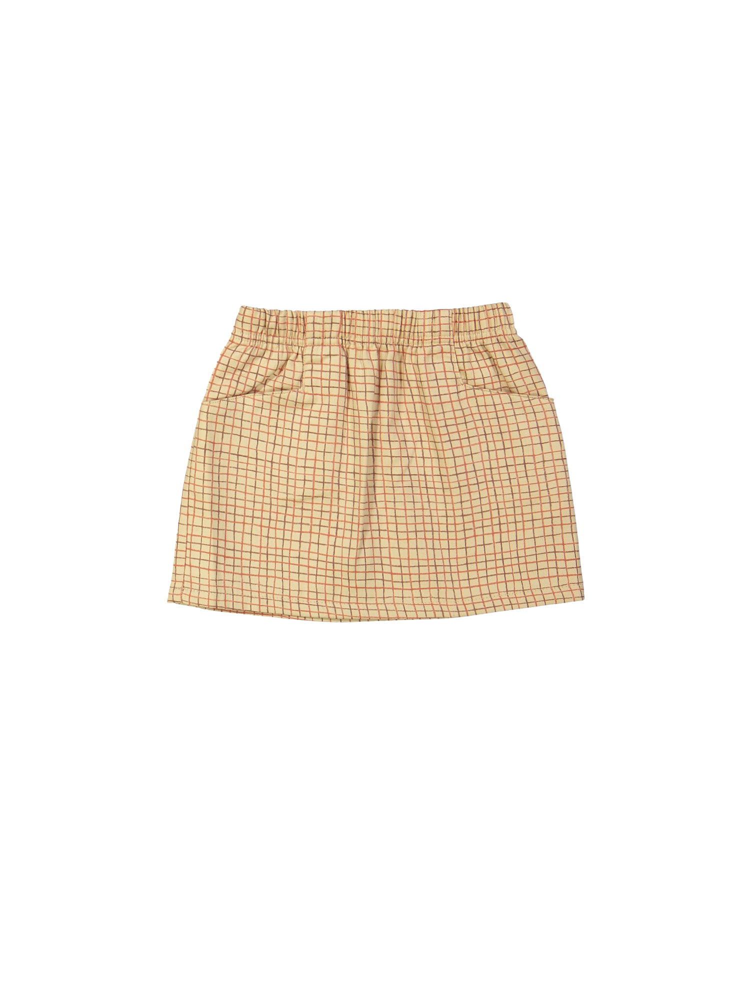Skirt checks beige
