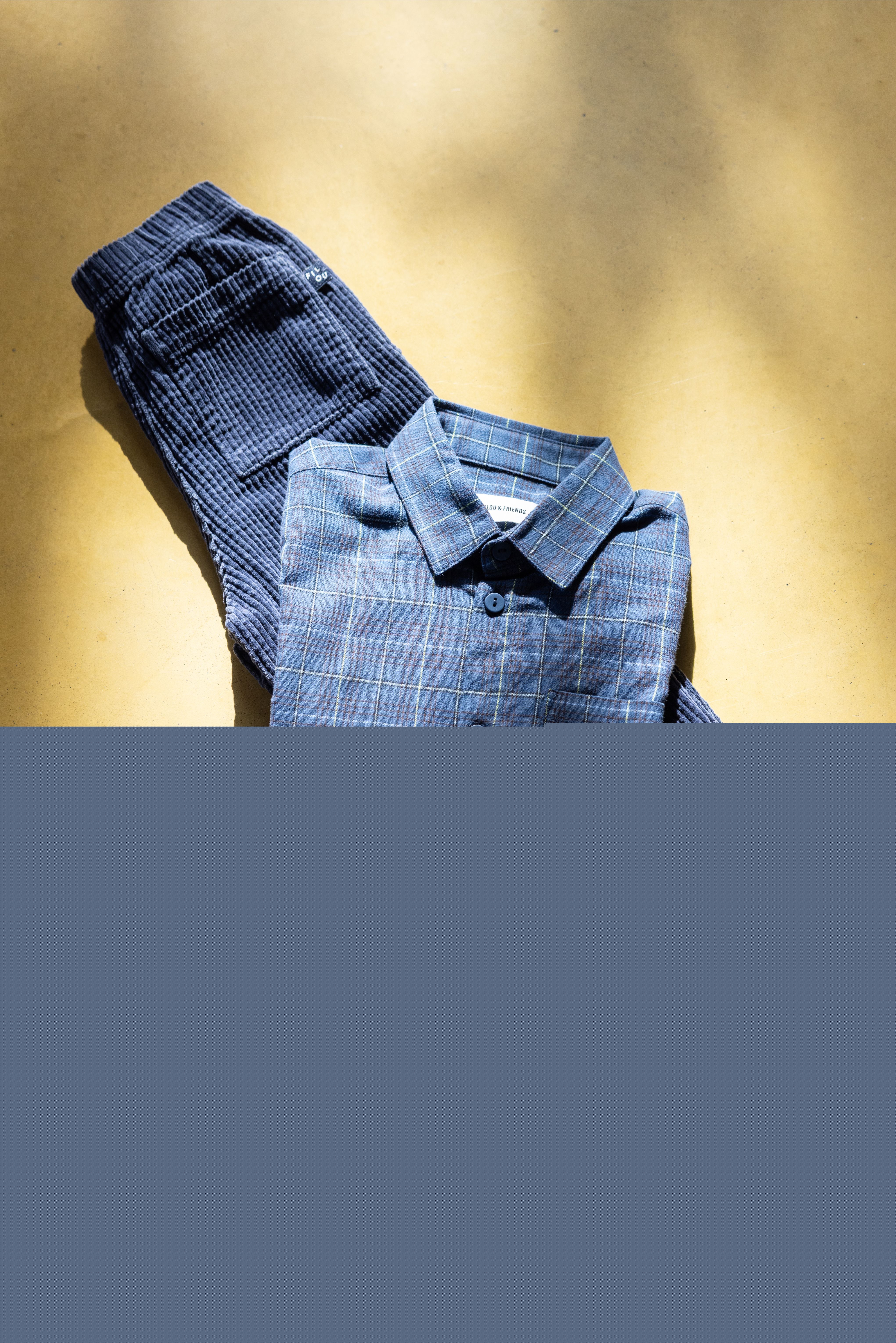 Chemise carreaux bleu foncé
