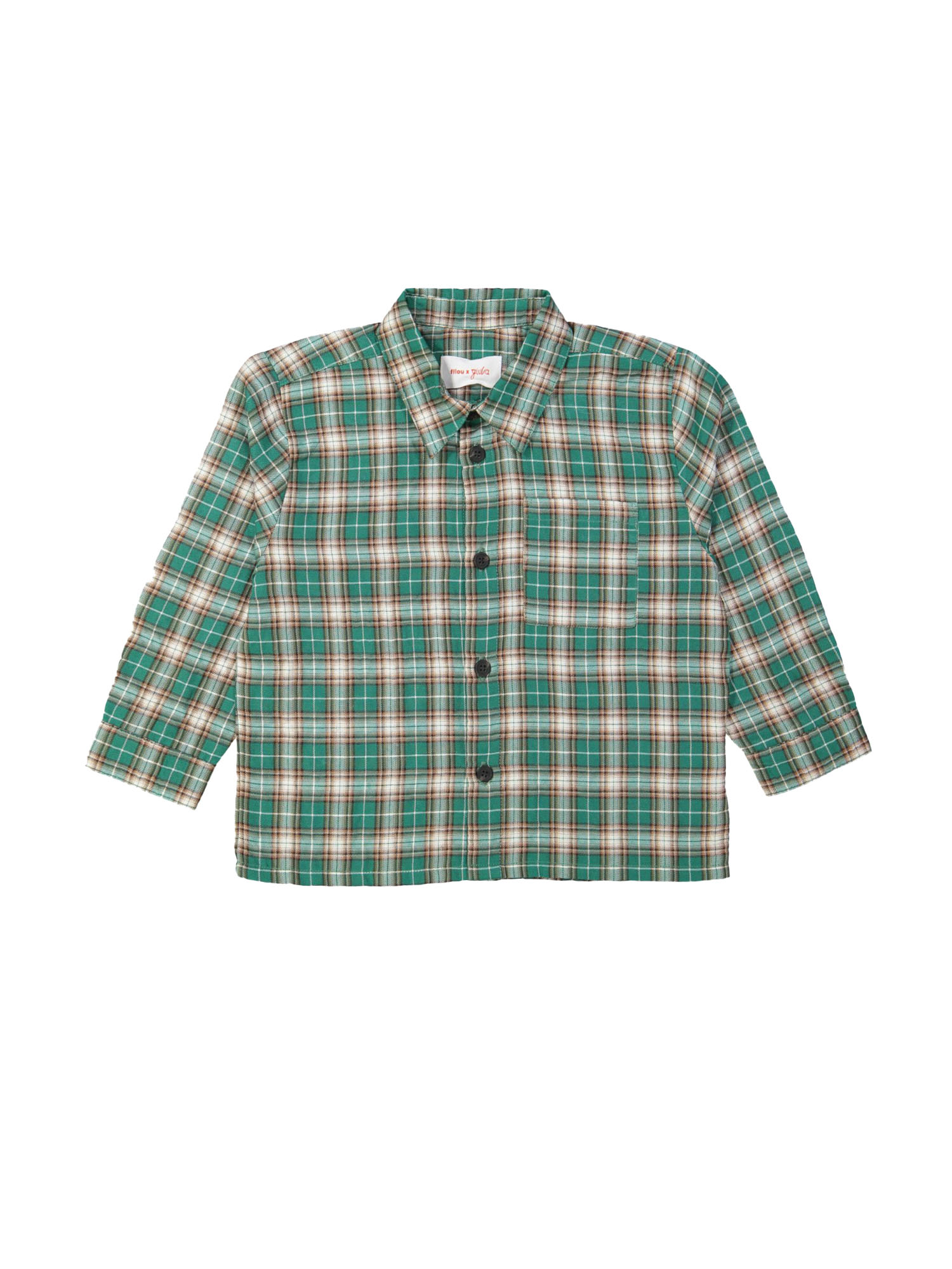 Hemd ruit groen 12m-18m