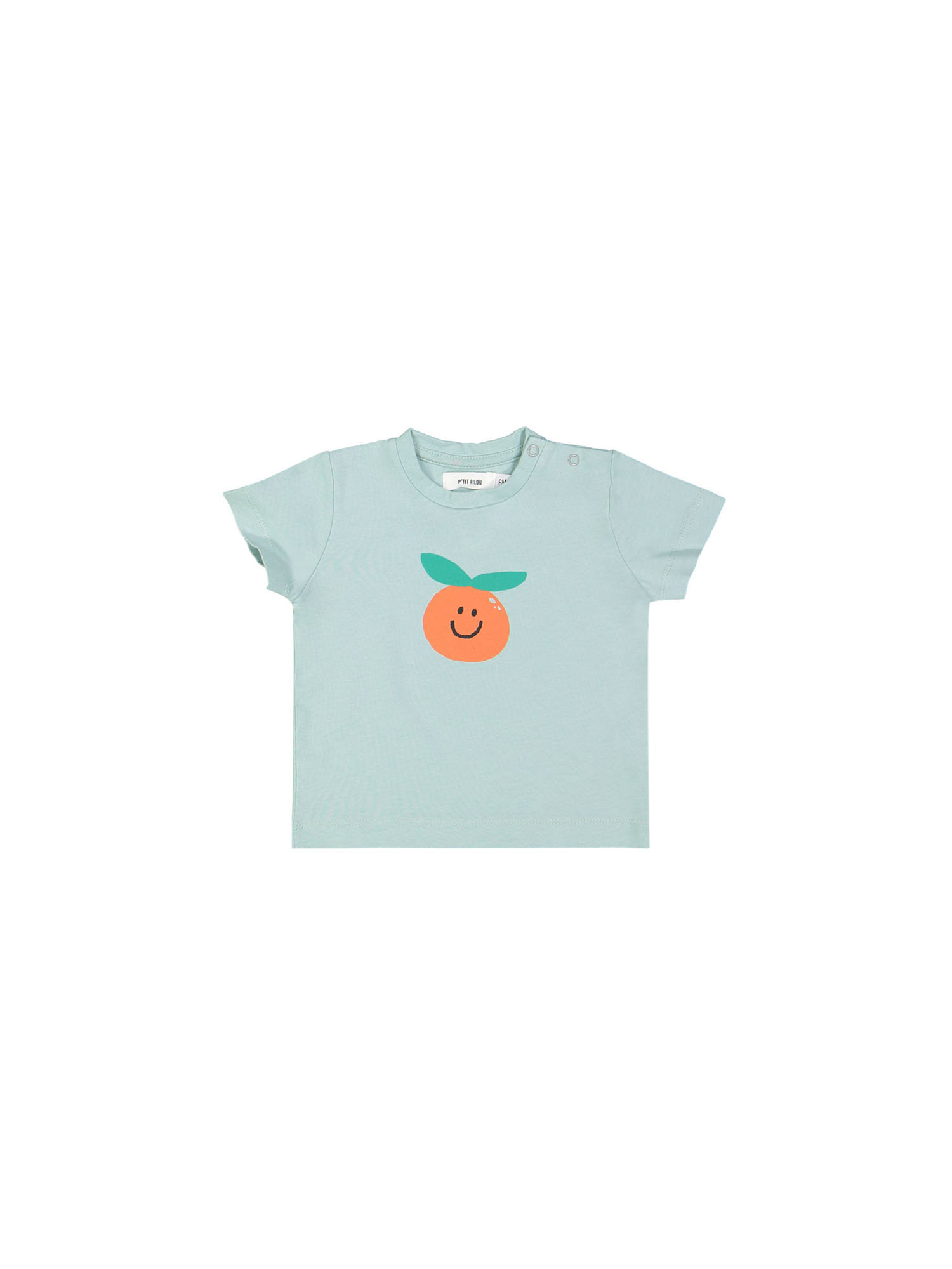 t-shirt mini mandarine menthe