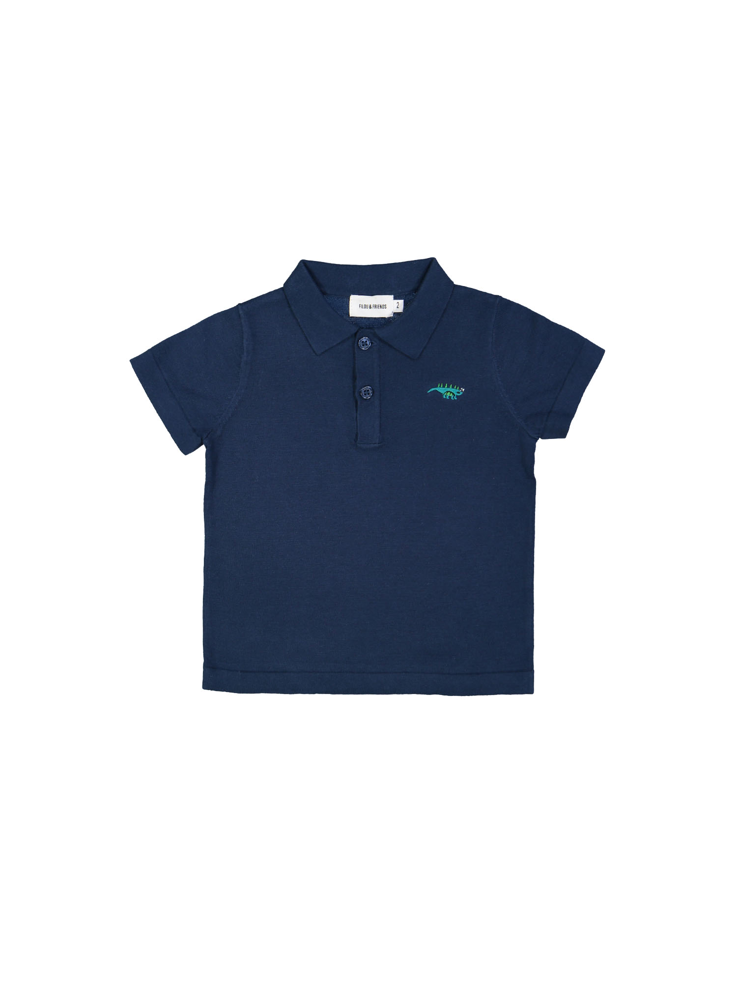 polo tricot donker blauw 07j