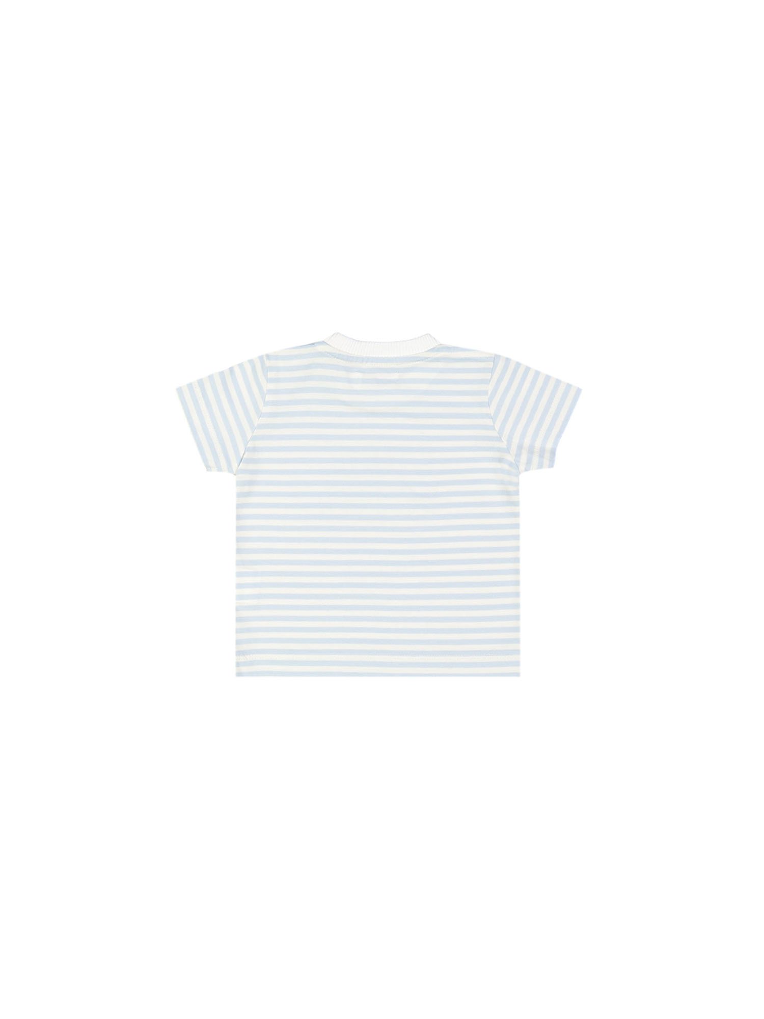 t-shirt mini rayé étoile de mer bleu clair