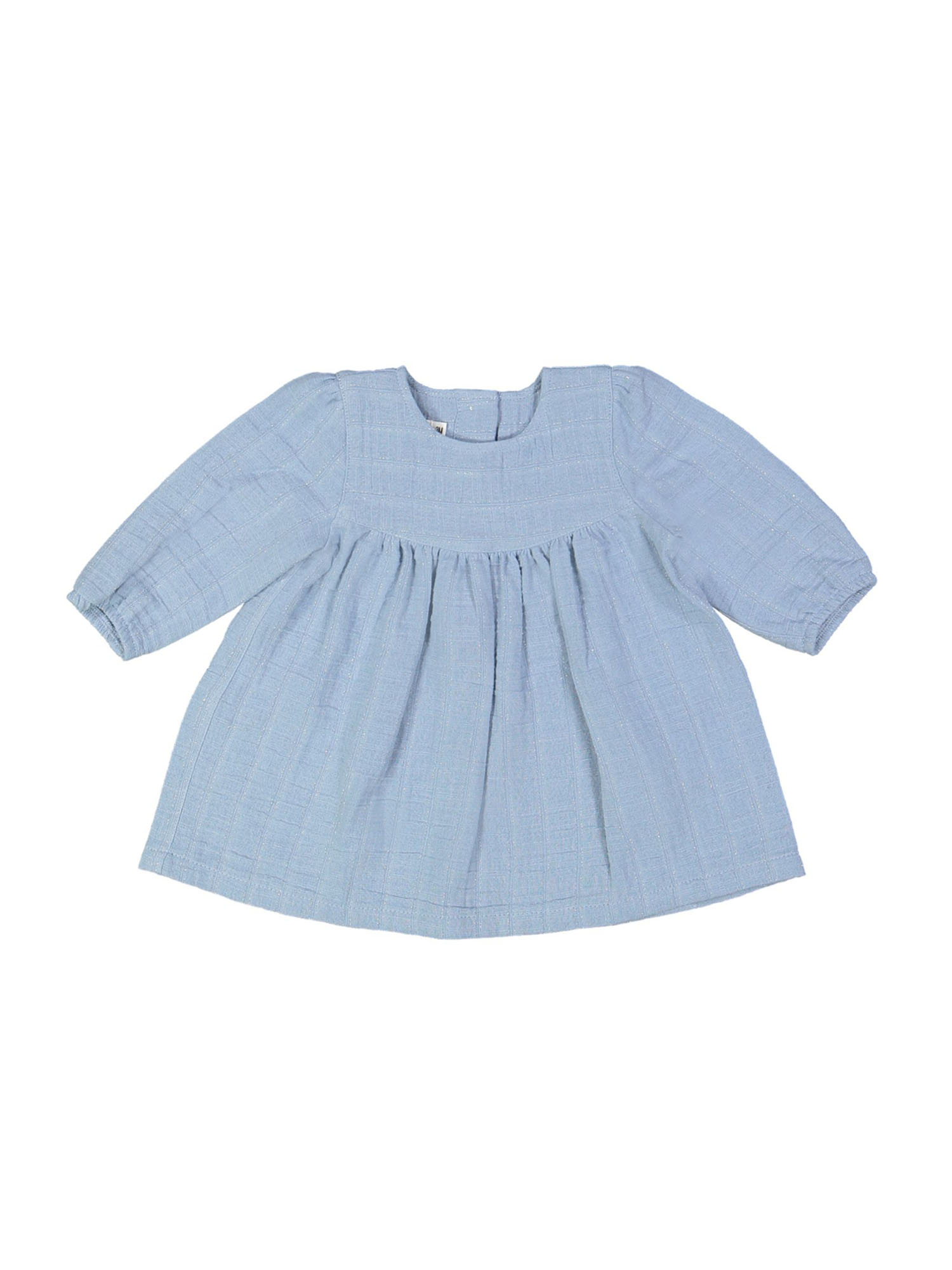 Robe mini rayure Lurex gris-bleu 03m