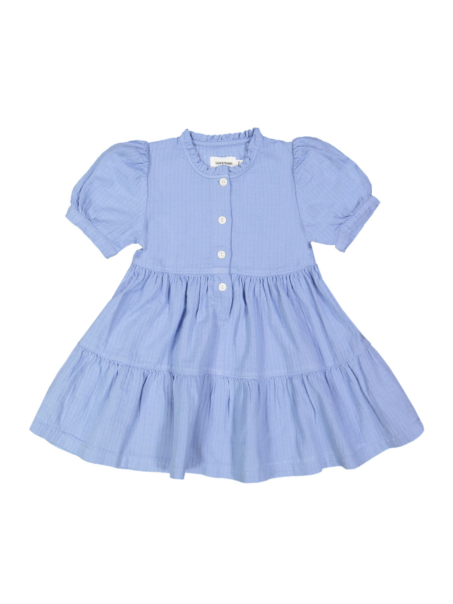 dress ruffles light blue Filou & Friends