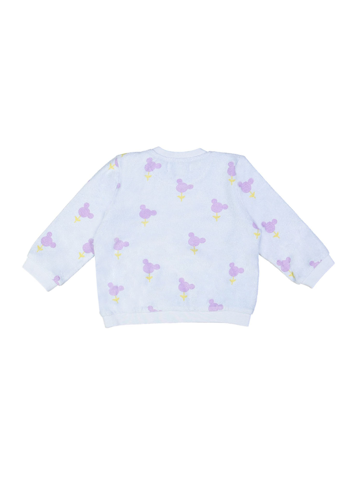 sweater mini bear flower lichtblauw 09m