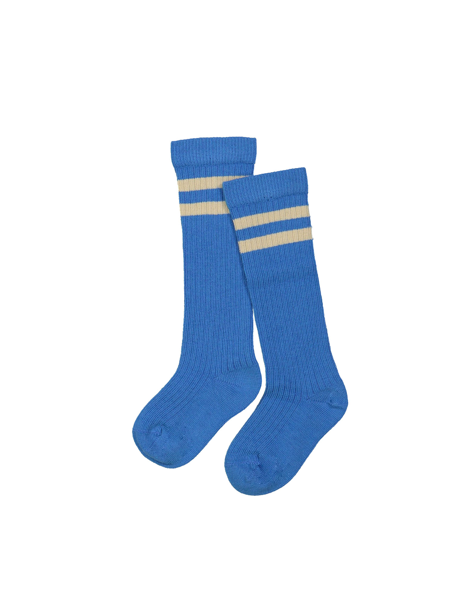 Knee-length sock stripe cobalt