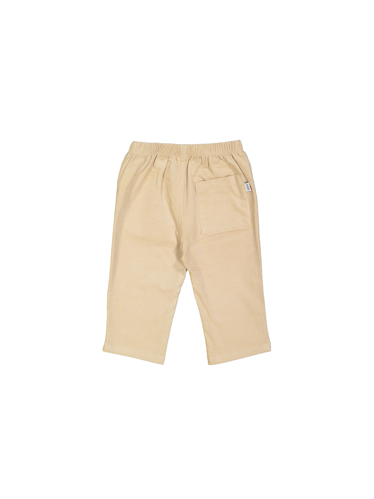 pantalon comfort stretch velours beige