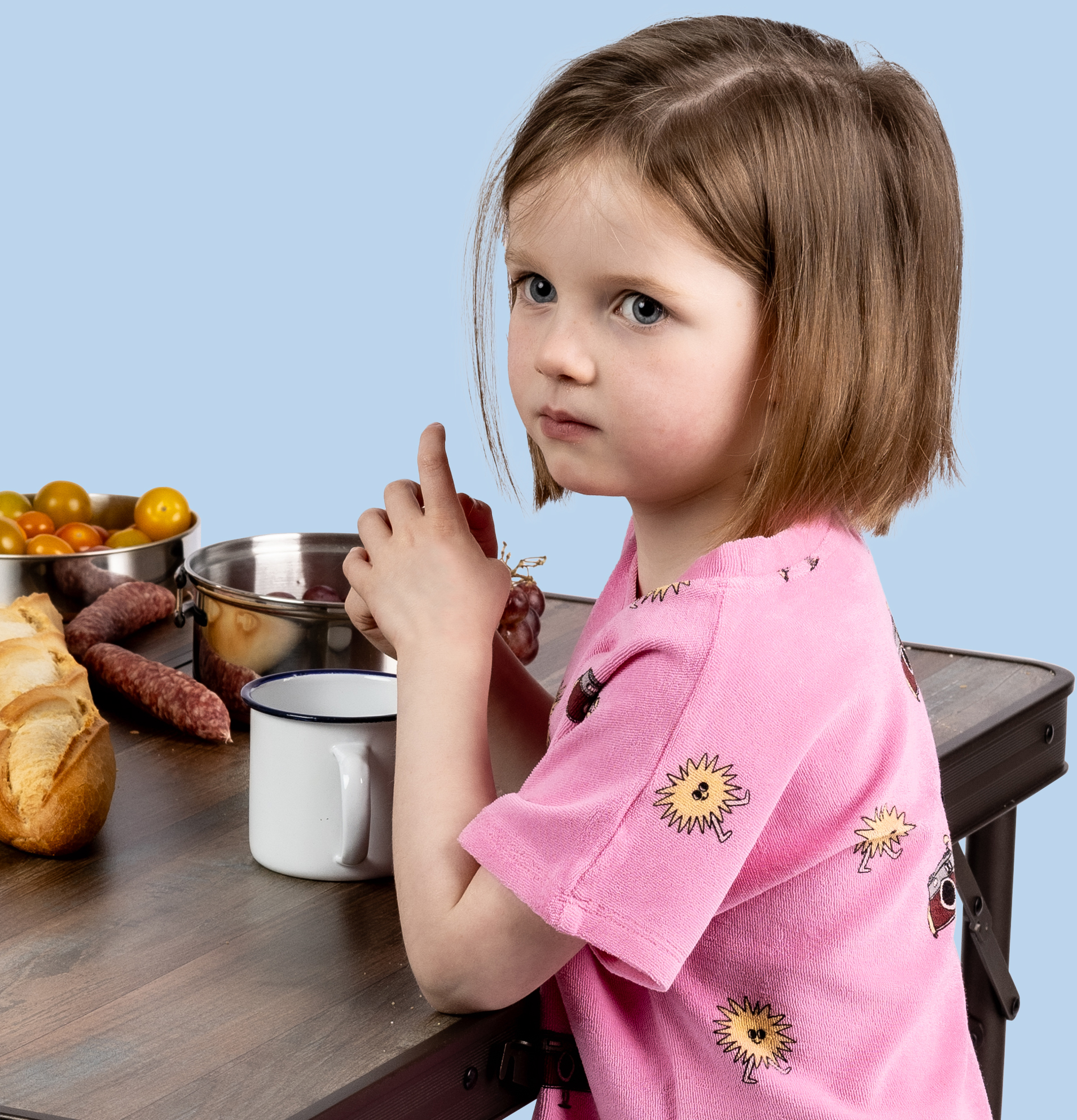 T-shirt éponge ensoleillé kodak rose