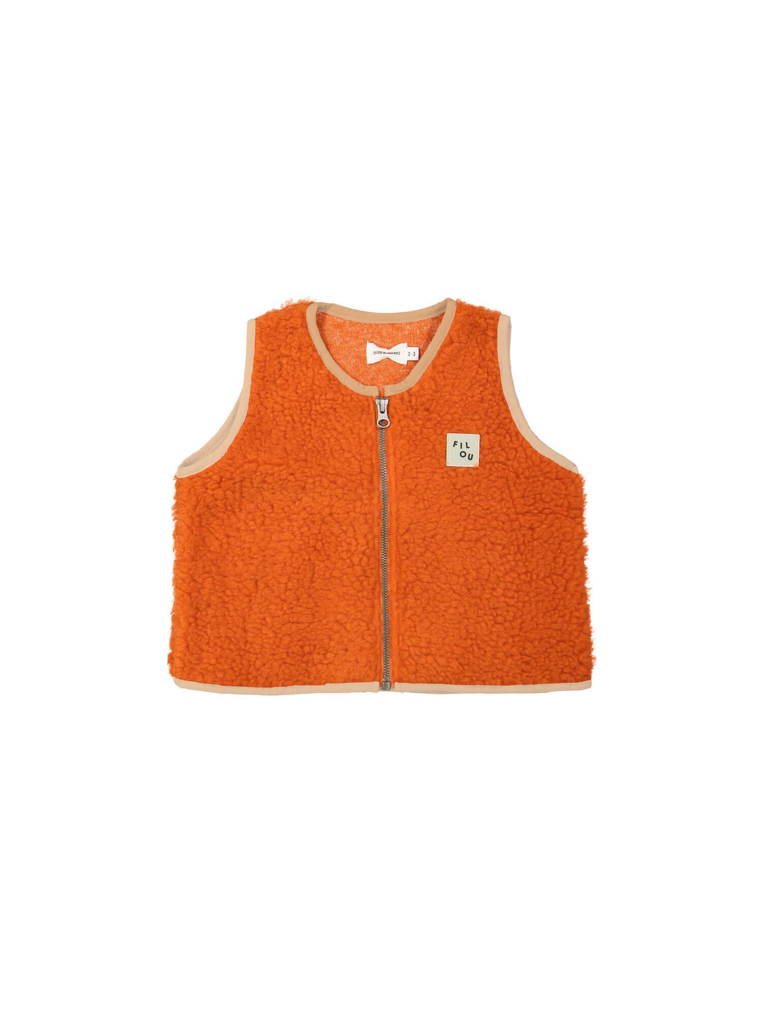 Bodywarmer teddy orange