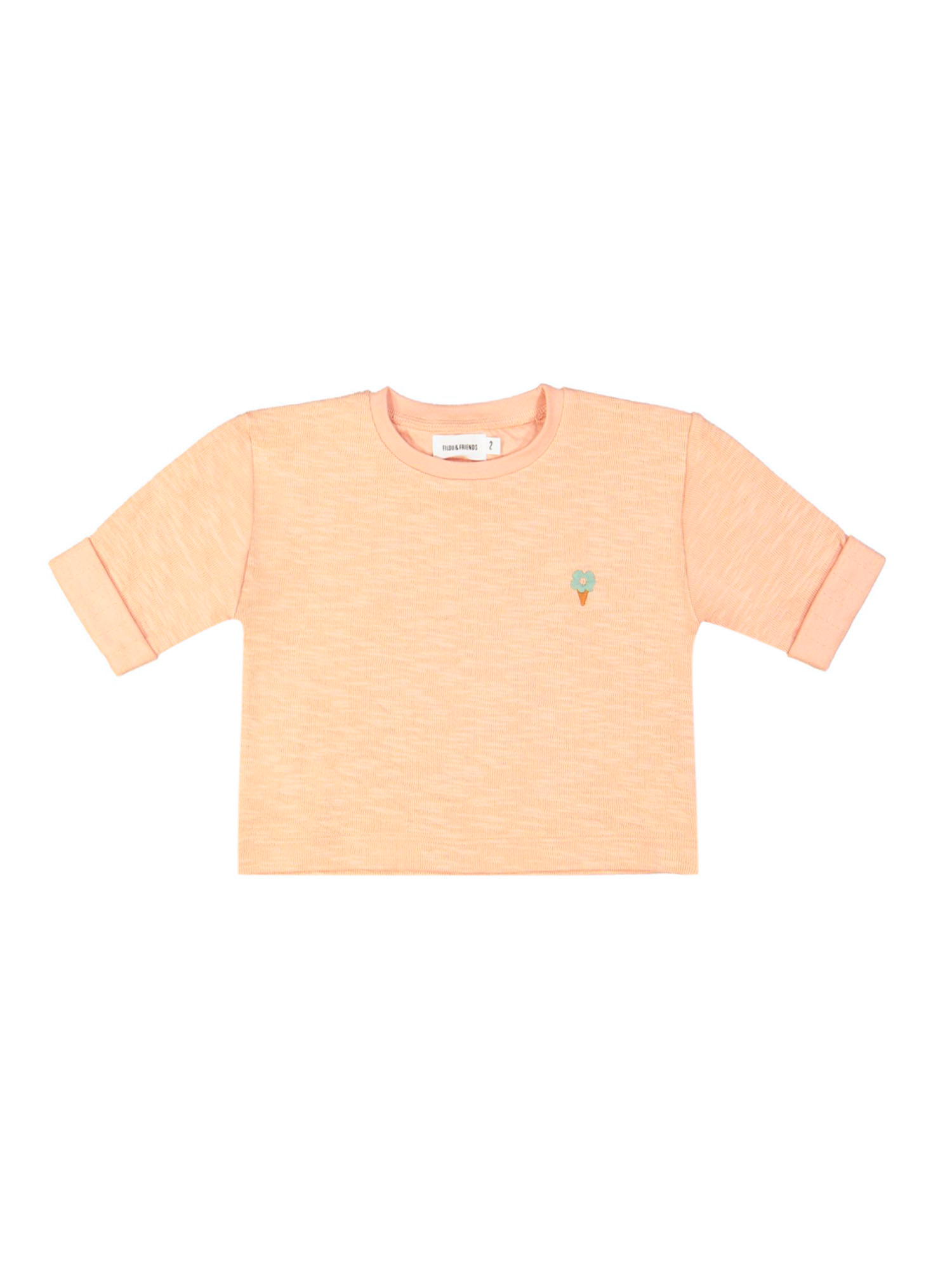 sweater fleur glace orange