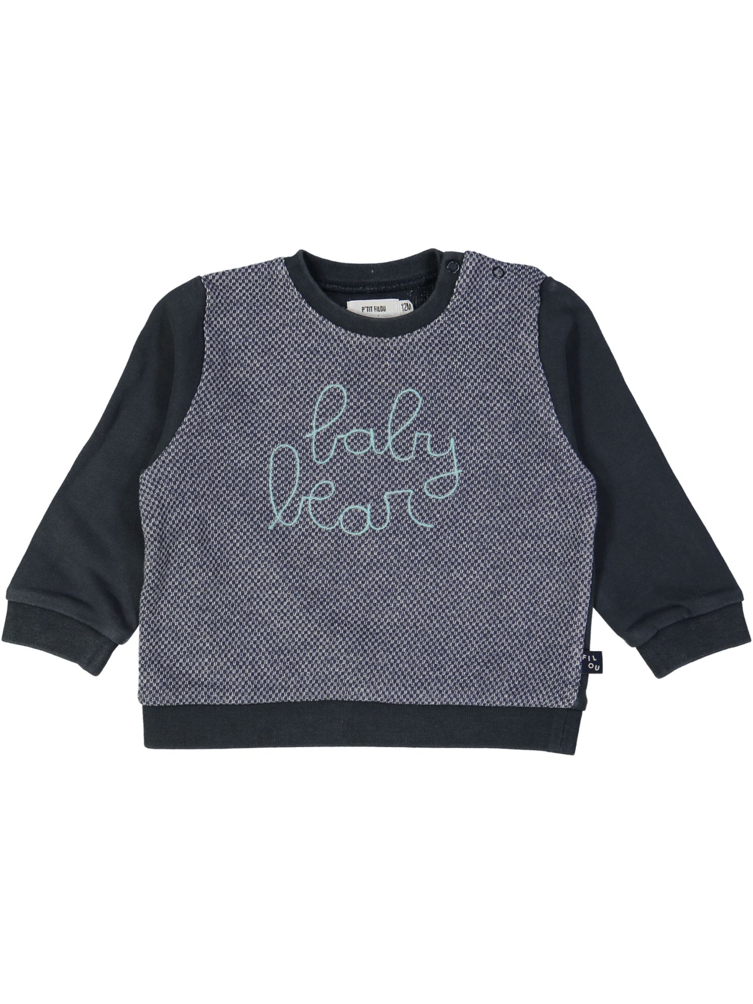 sweater blauw baby bear 12m