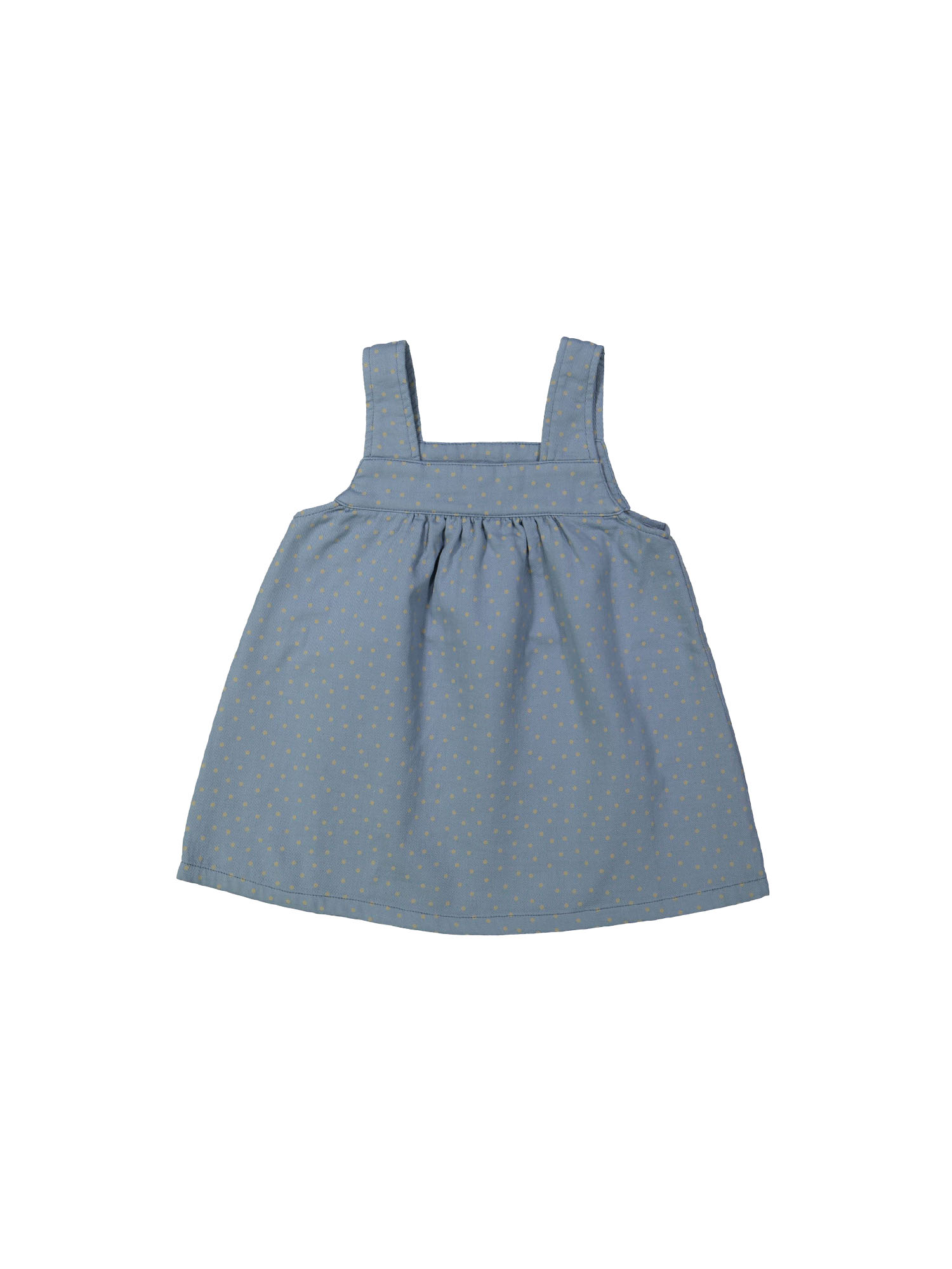 Robe points gris-bleu