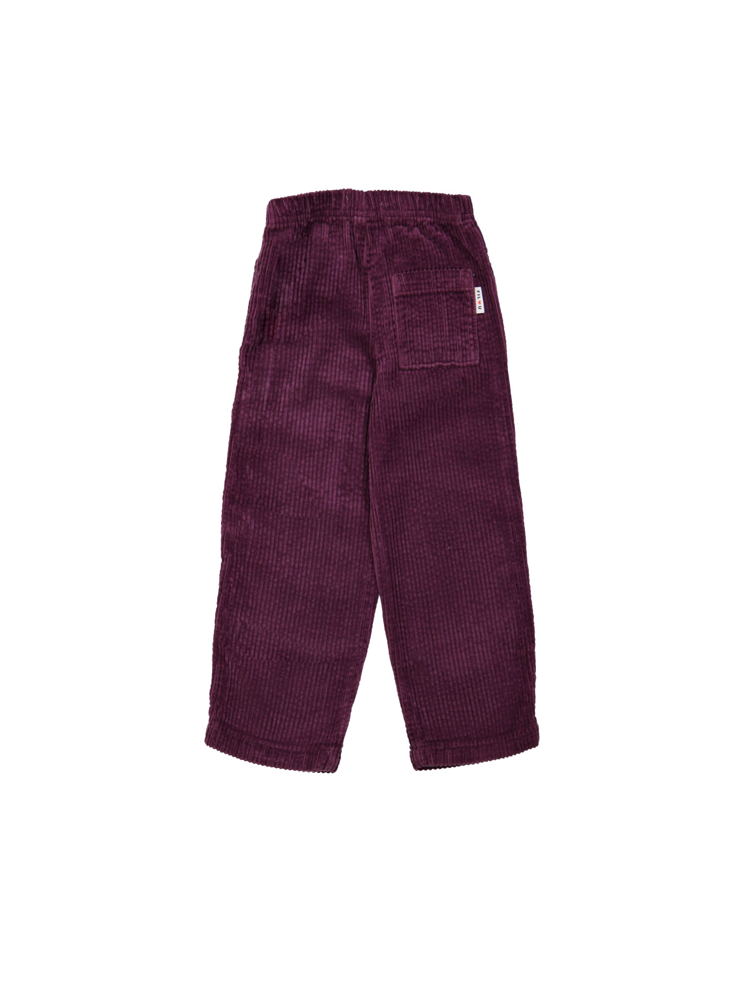 Pantalon confortable larges côtes violet