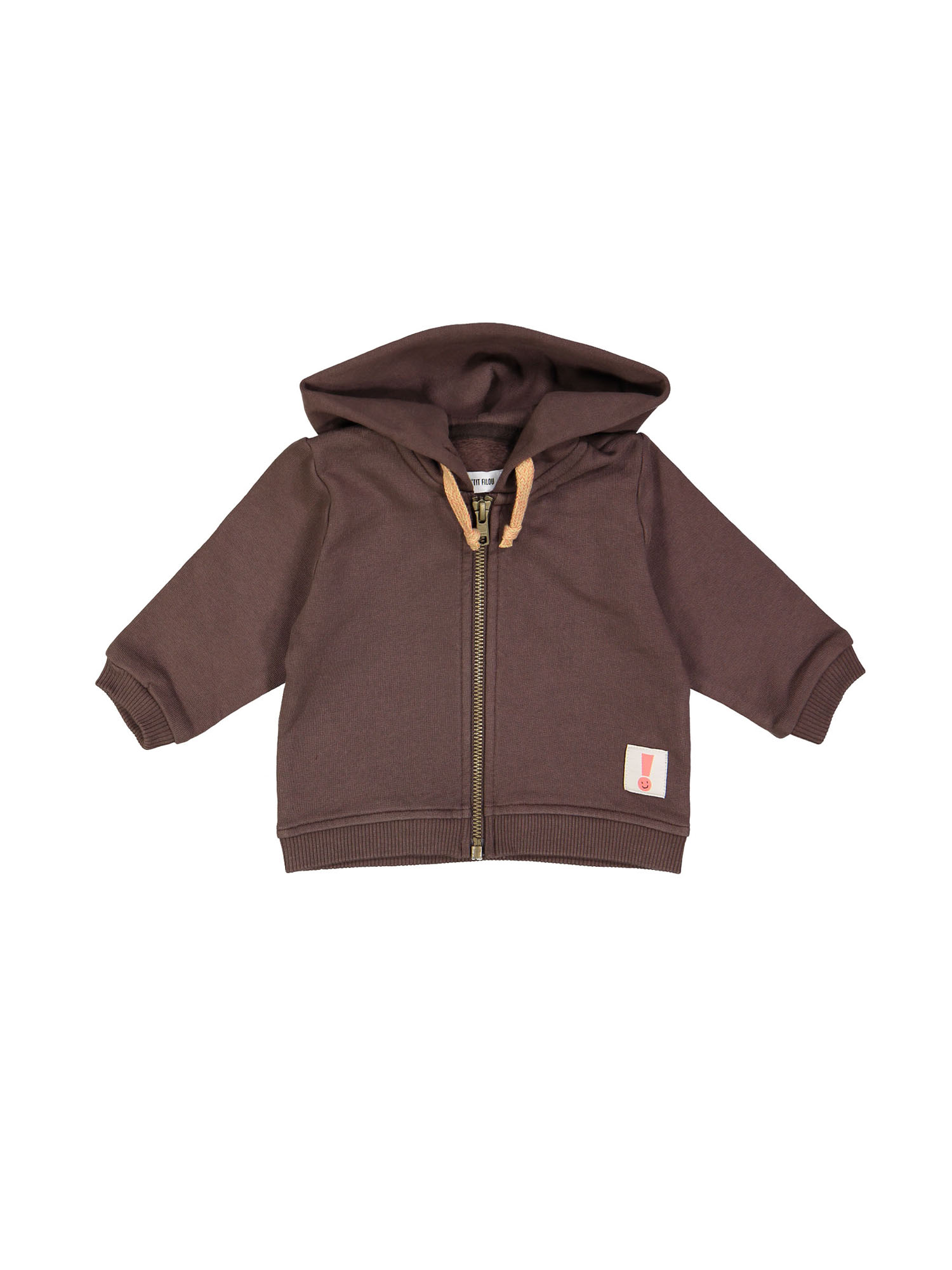 gilet capuchon mini brun