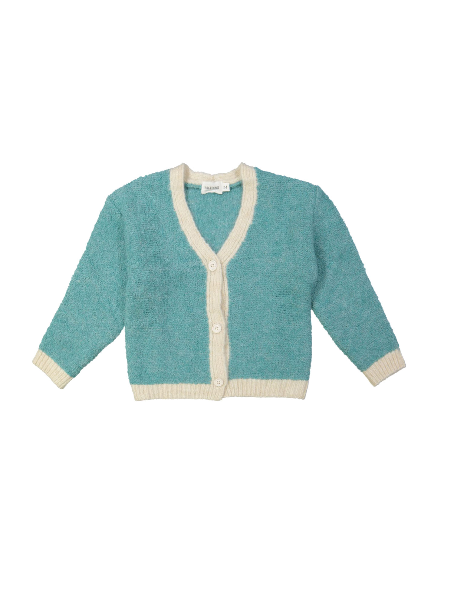 Gilet tricot aqua 12m-18m