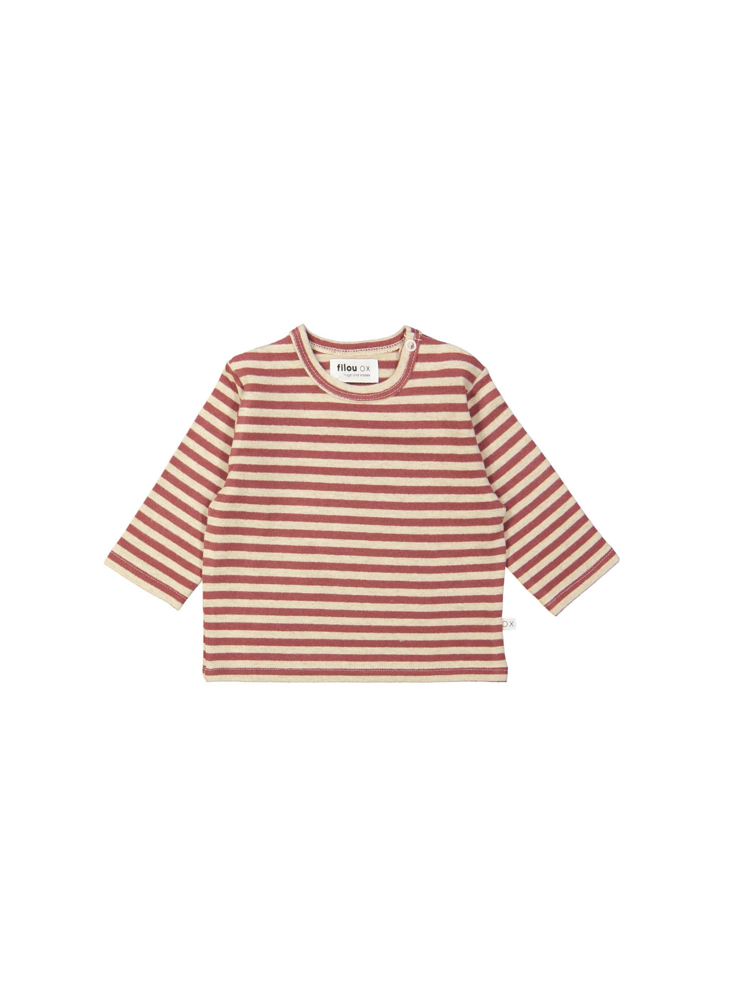 T-shirt streep bordeaux 00m
