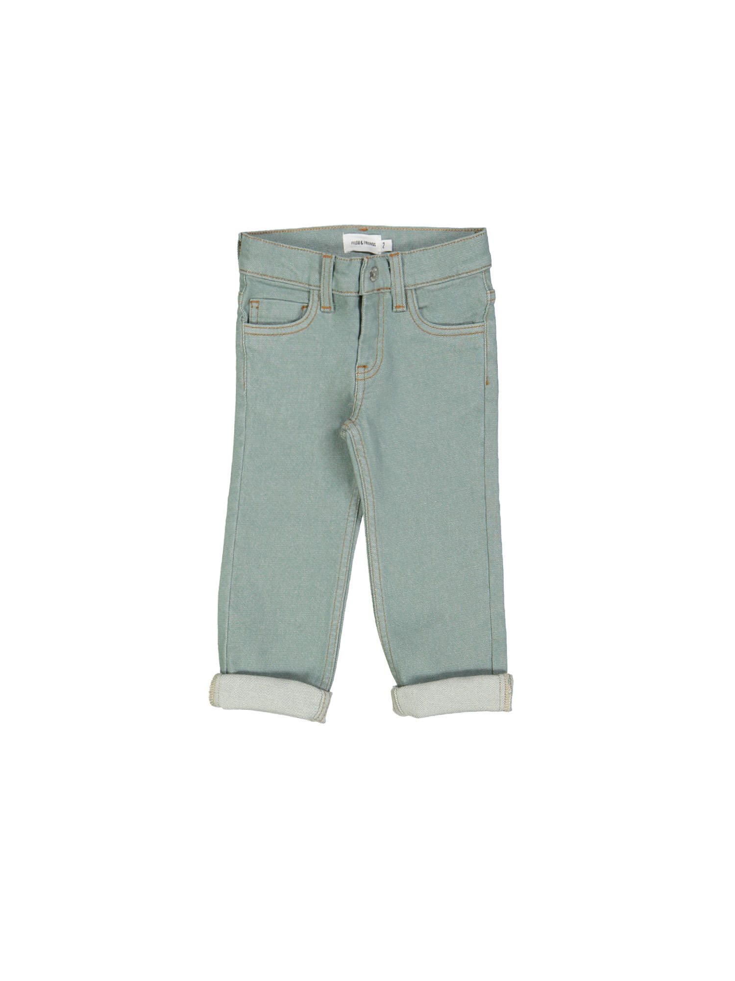 Jeans regular rits lichtgroen 02j