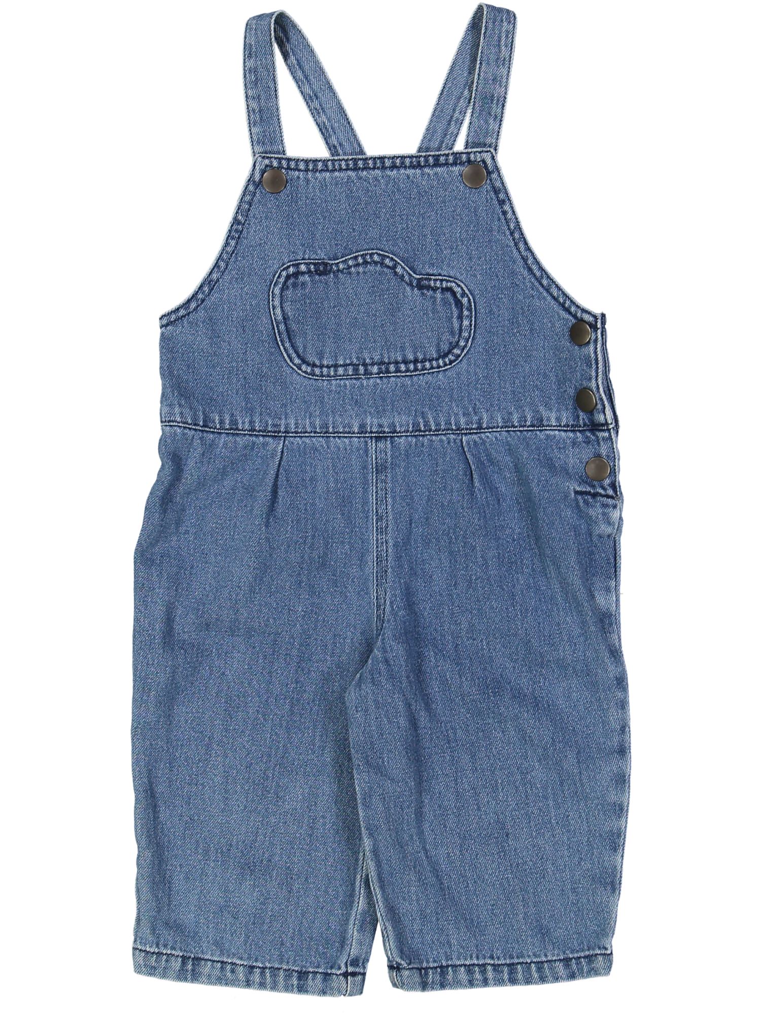 salopette blauw jeans wolk 03j