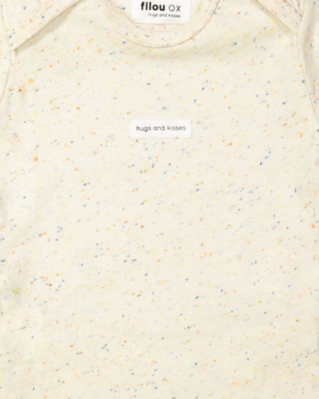 Pyjama spikkel hugs and kisses ecru 01m-03m