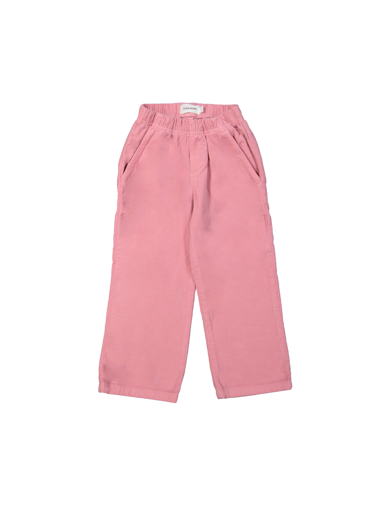 Broek velours roze 12m