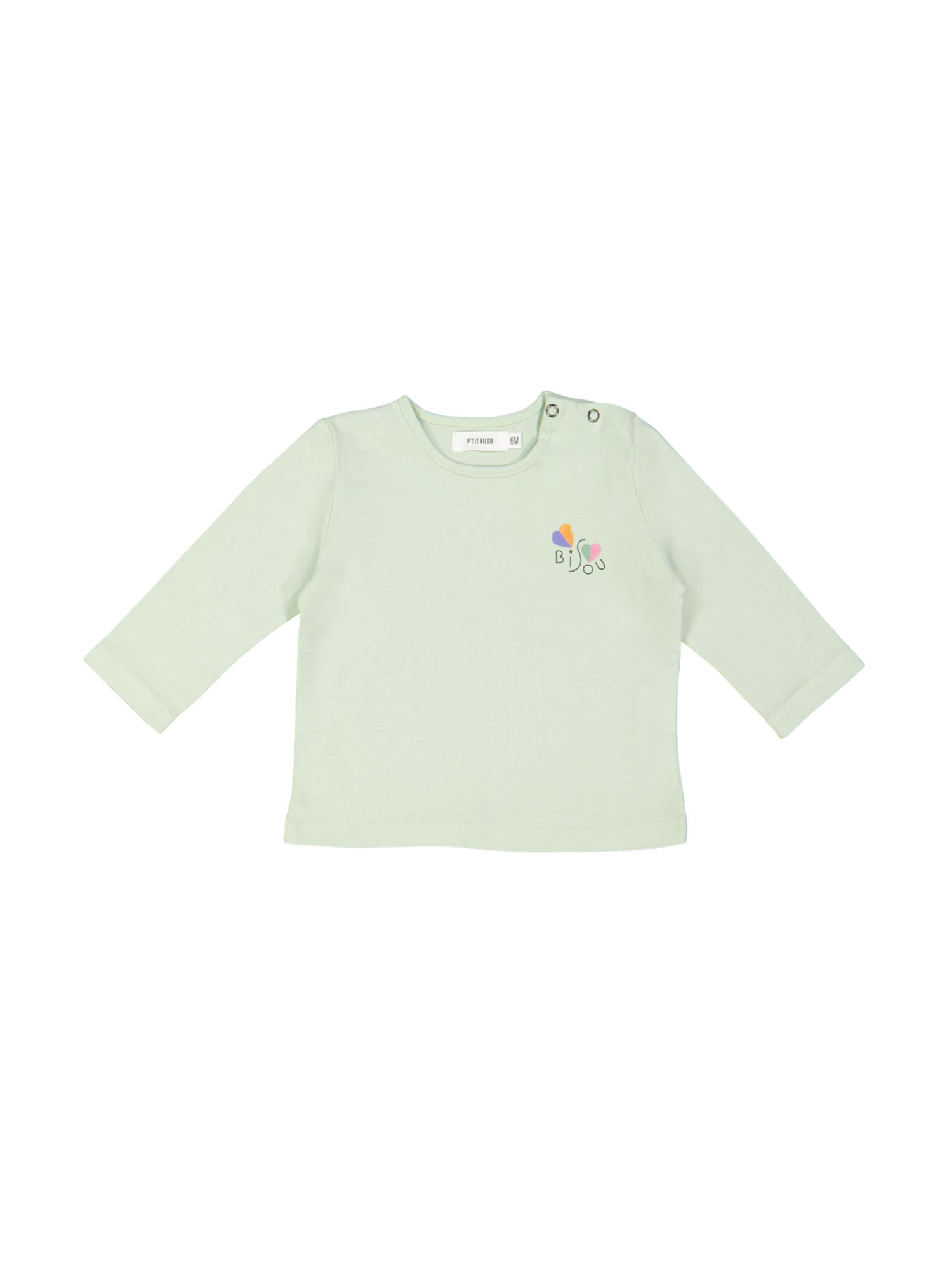 t-shirt mini bisou mint 06m