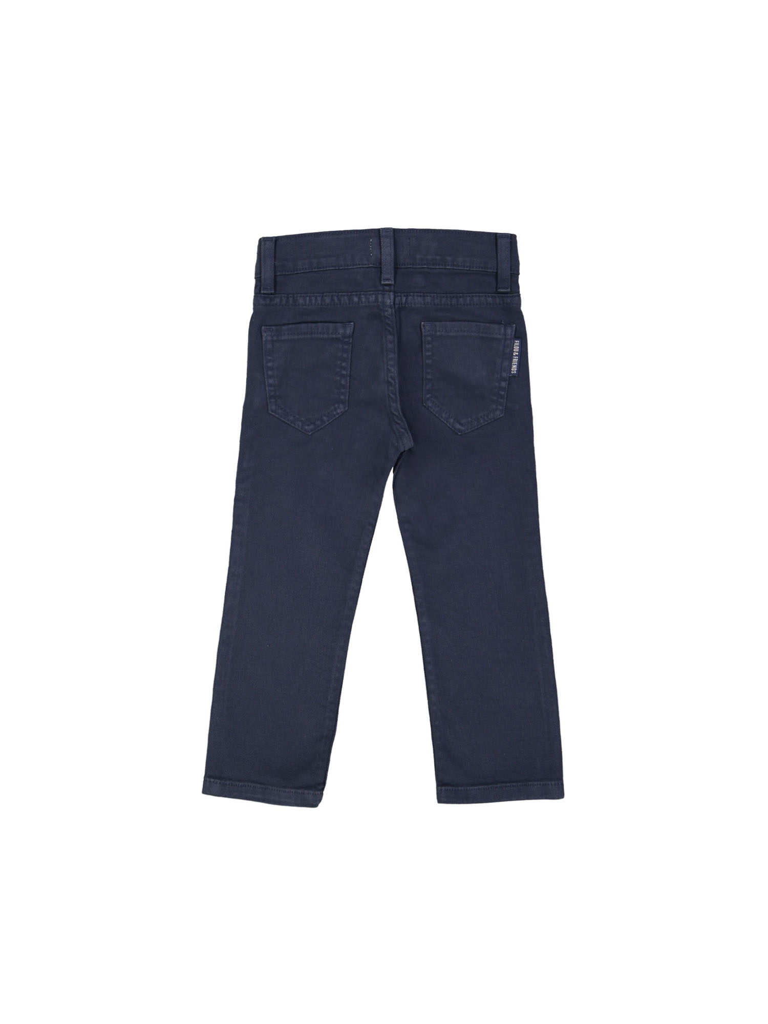 pants regular zipper dark blue